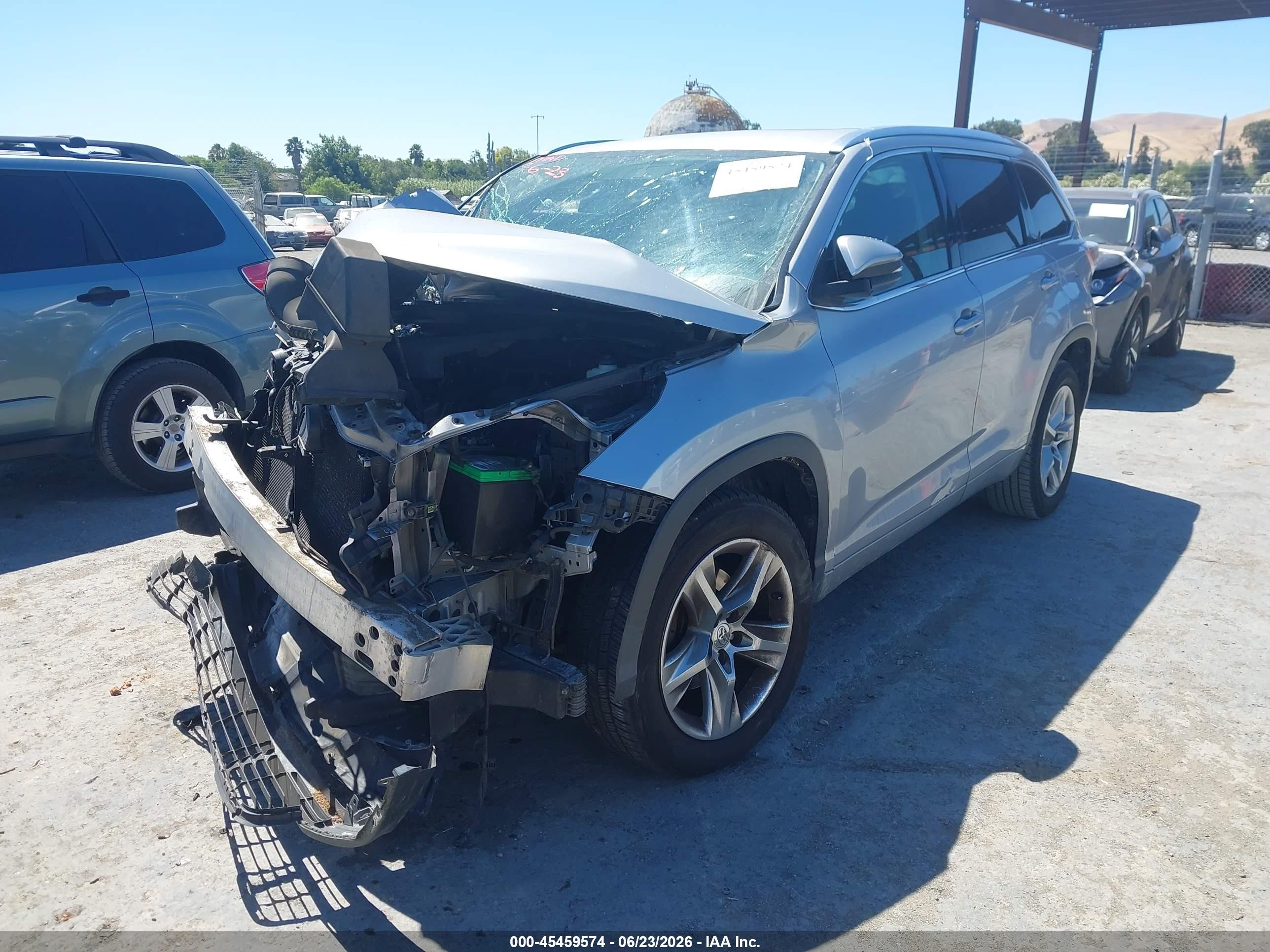 2015 Toyota Highlander Limited V6 Gray vin: 5TDYKRFH5FS119330