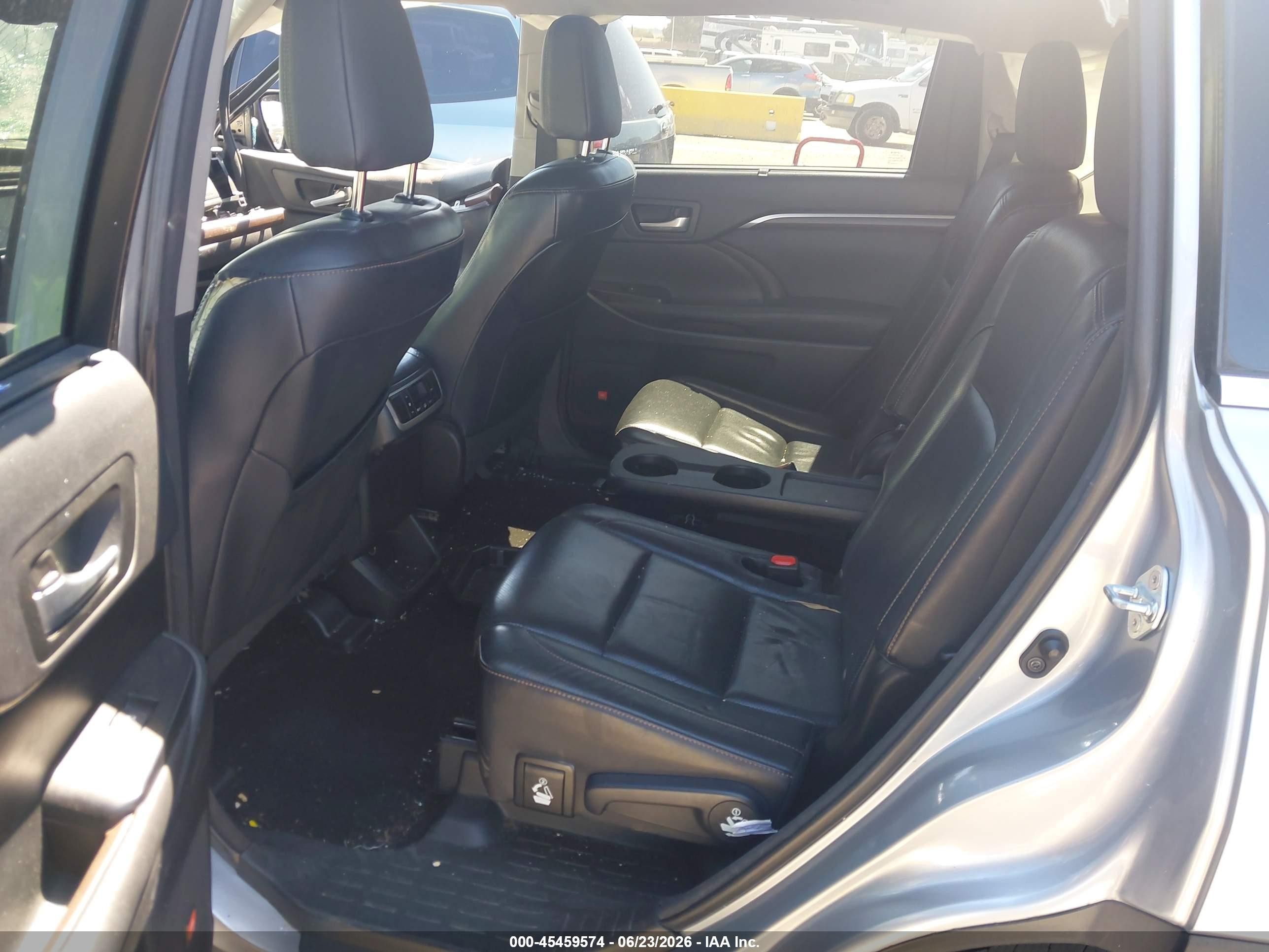 2015 Toyota Highlander Limited V6 Gray vin: 5TDYKRFH5FS119330