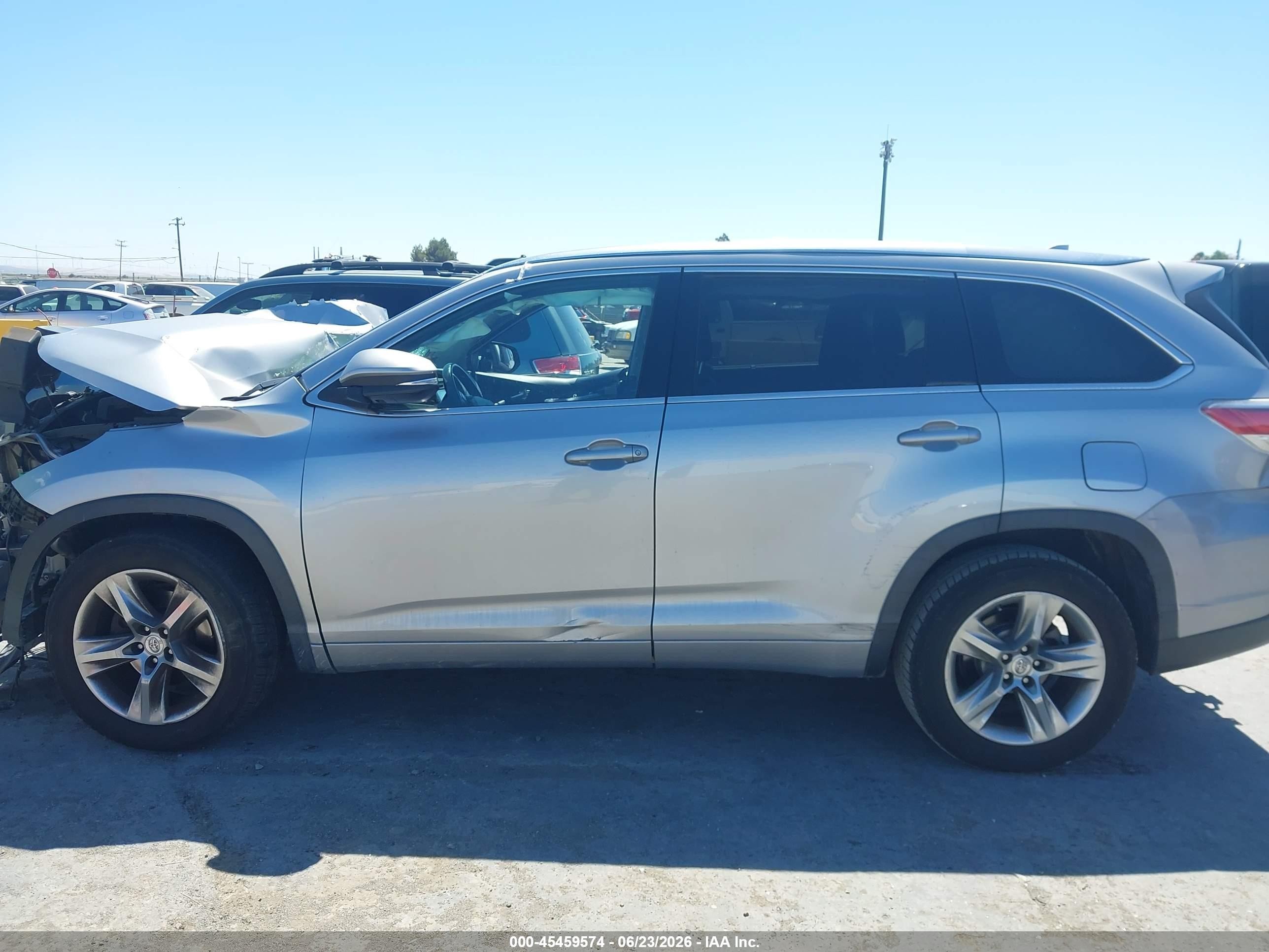 2015 Toyota Highlander Limited V6 Gray vin: 5TDYKRFH5FS119330