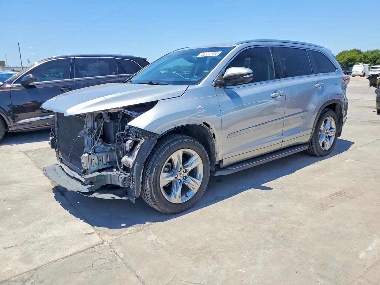 2014 Toyota Highlander Limited Silver vin: 5TDYKRFH6ES012155