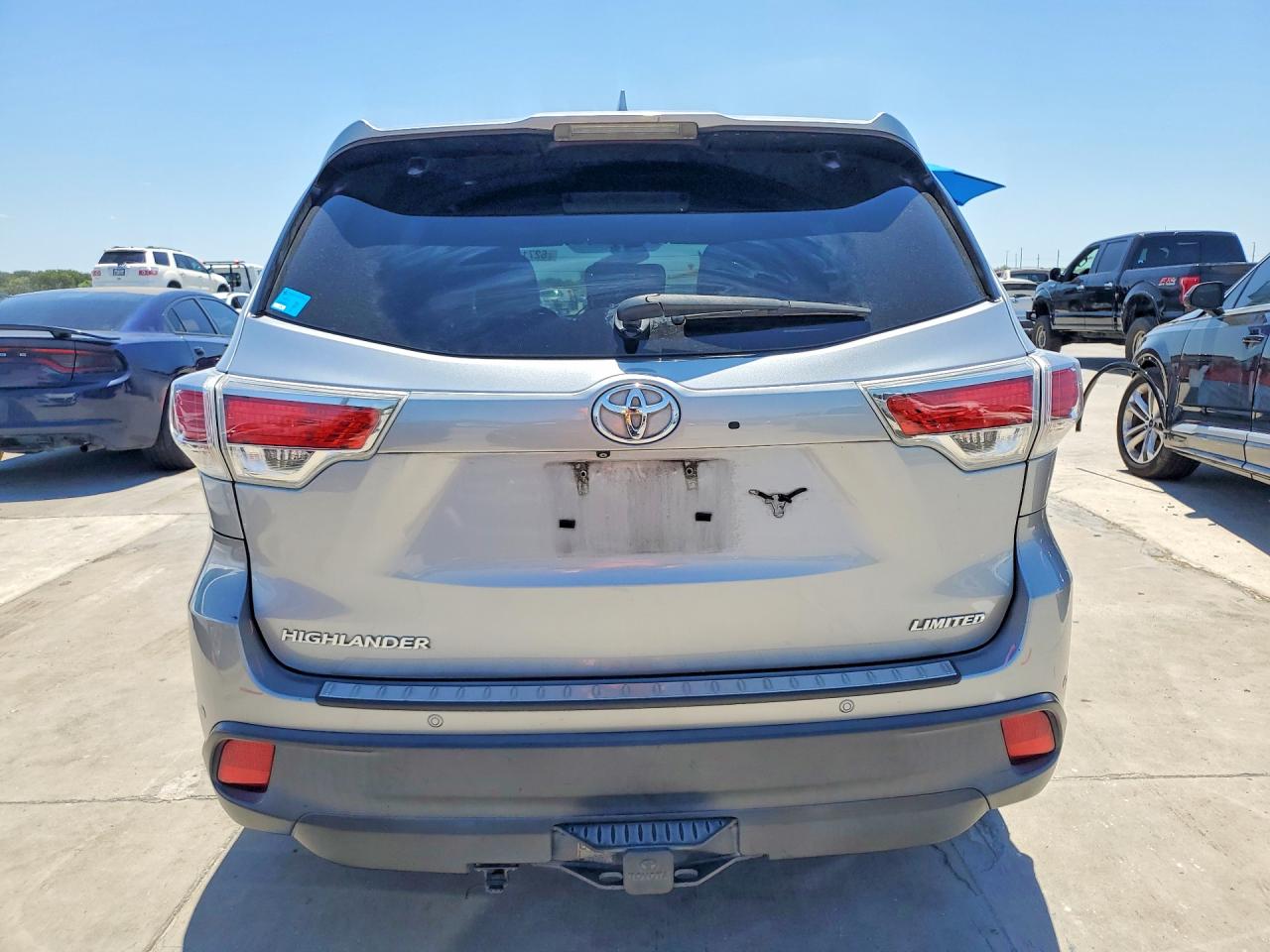 2014 Toyota Highlander Limited Серебряный vin: 5TDYKRFH6ES012155