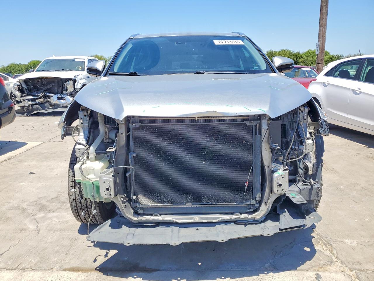 2014 Toyota Highlander Limited Серебряный vin: 5TDYKRFH6ES012155