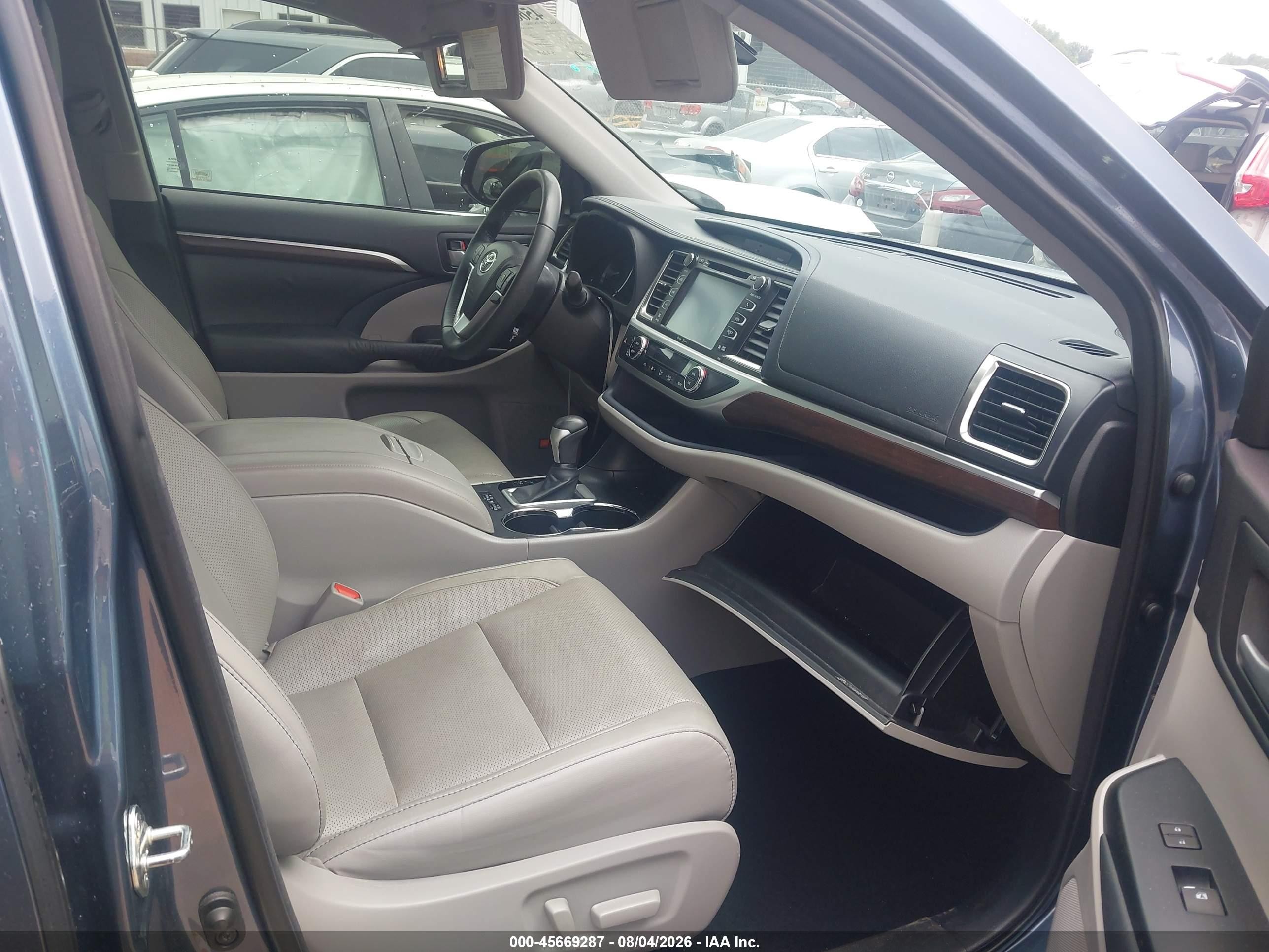 2015 Toyota Highlander Limited V6 Синий vin: 5TDYKRFH6FS069005