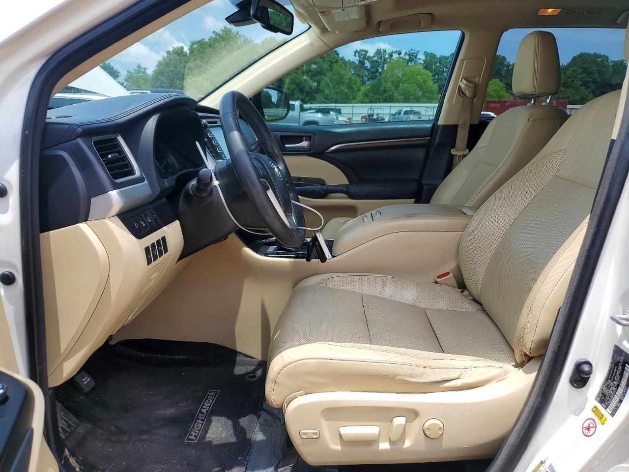 2015 Toyota Highlander Hybrid Xle White vin: 5TDYKRFH7FS046543