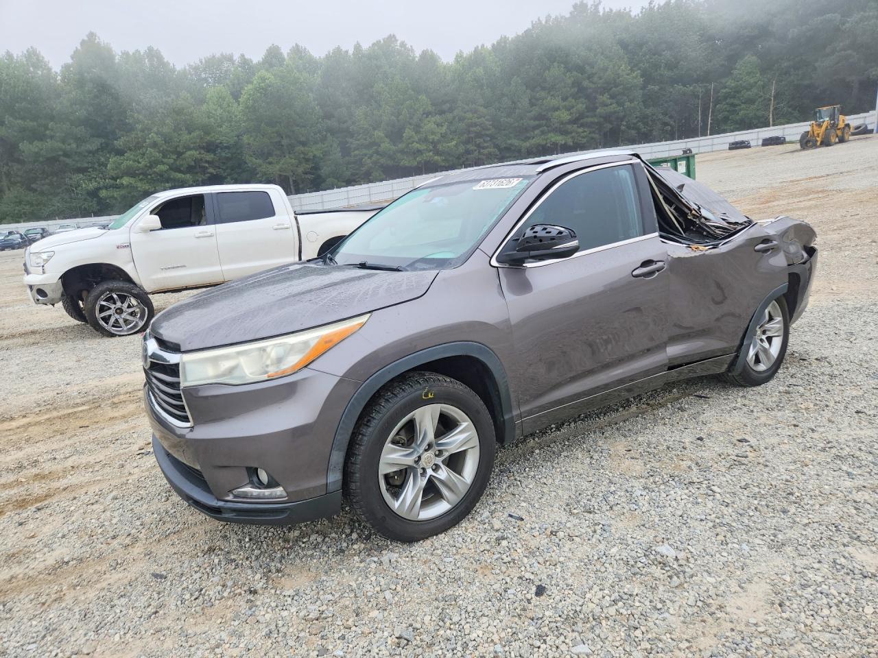 2015 Toyota Highlander Limited Platinum Gray vin: 5TDYKRFH7FS108703