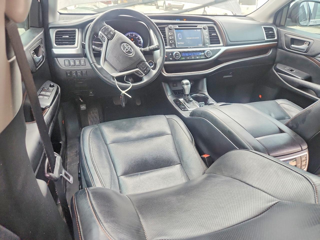 2015 Toyota Highlander Limited Platinum Серый vin: 5TDYKRFH7FS108703
