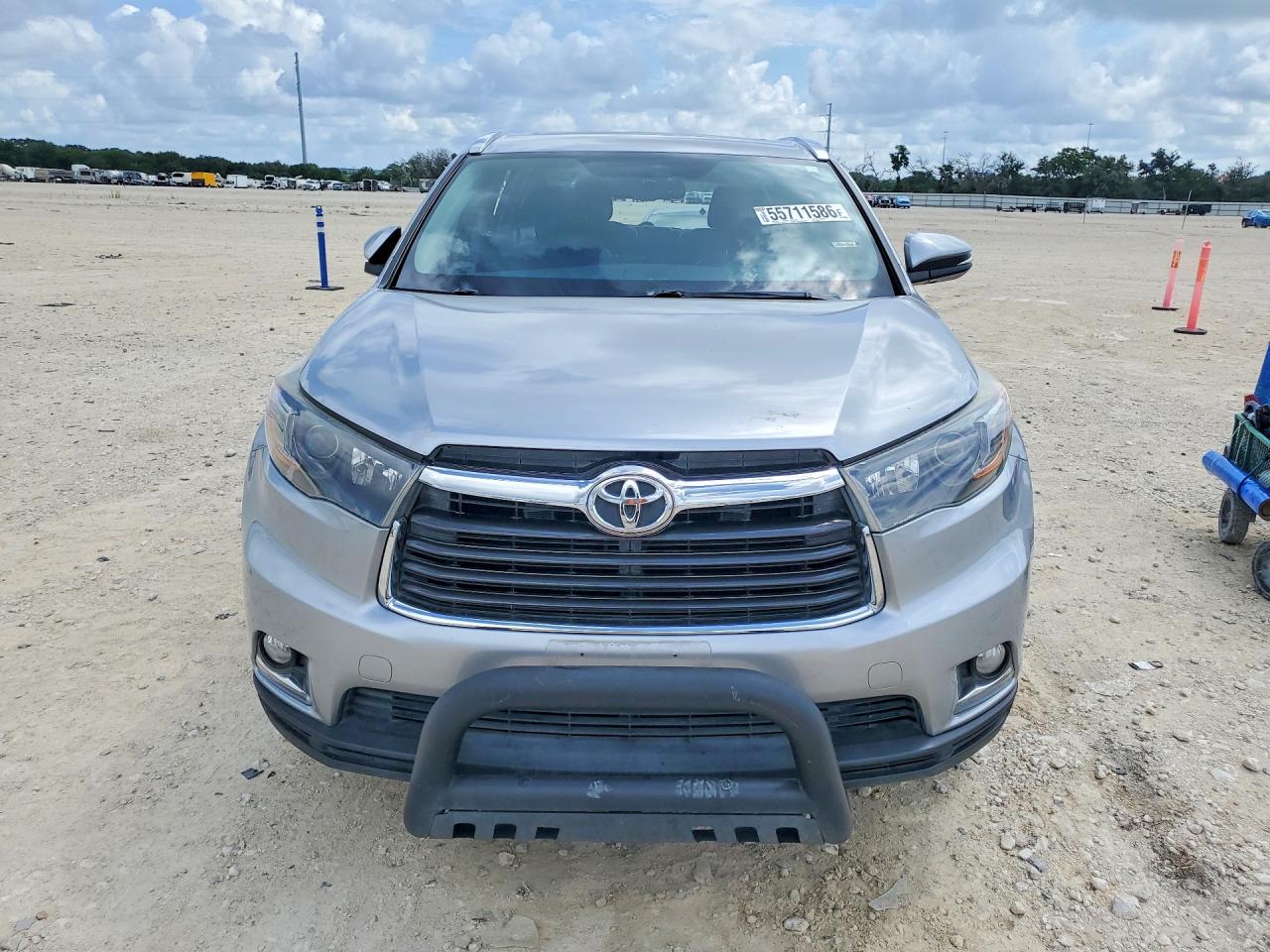 2016 Toyota Highlander Limited Silver vin: 5TDYKRFH7GS184892