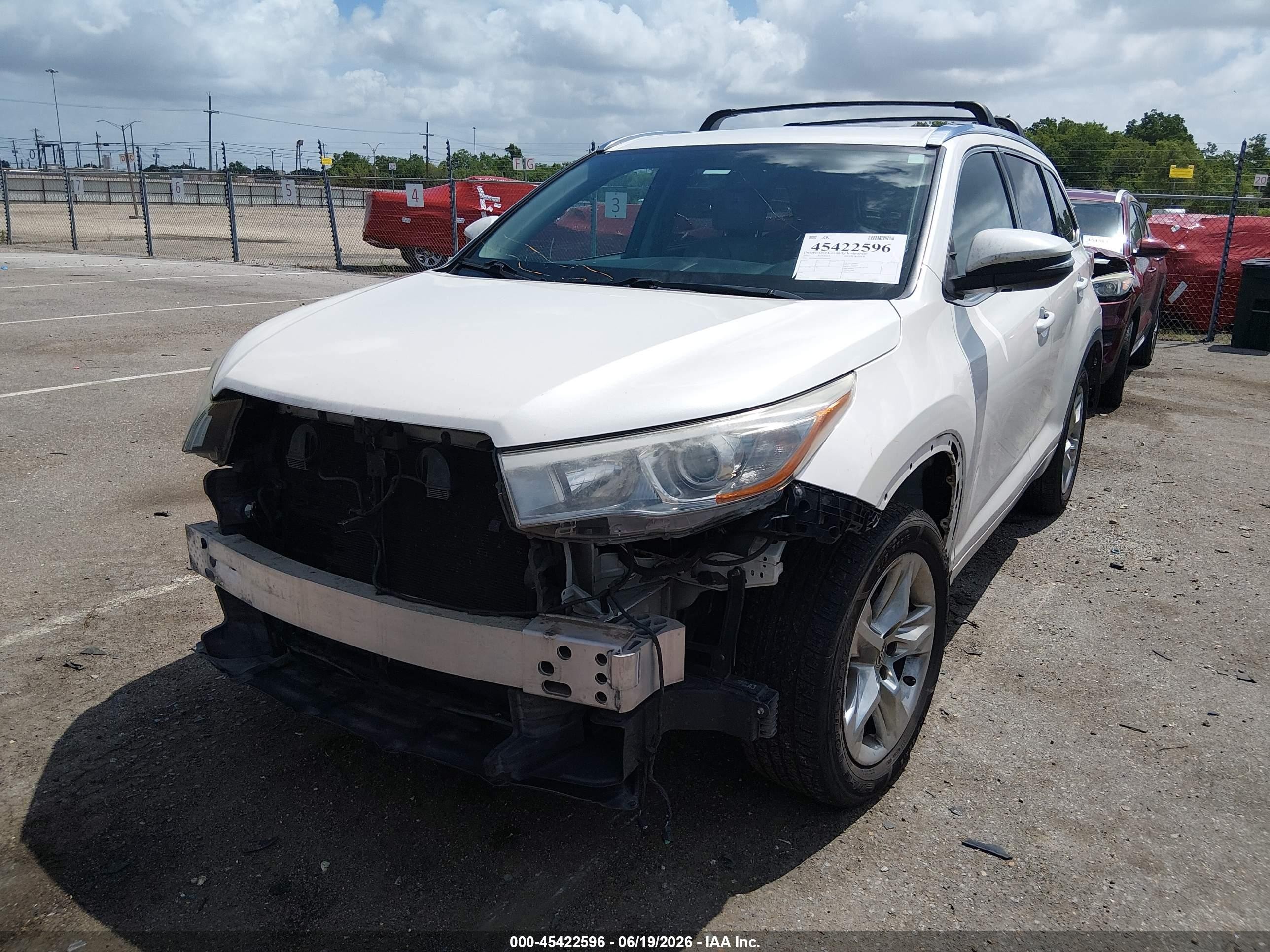 2015 Toyota Highlander Limited V6 White vin: 5TDYKRFH8FS080491