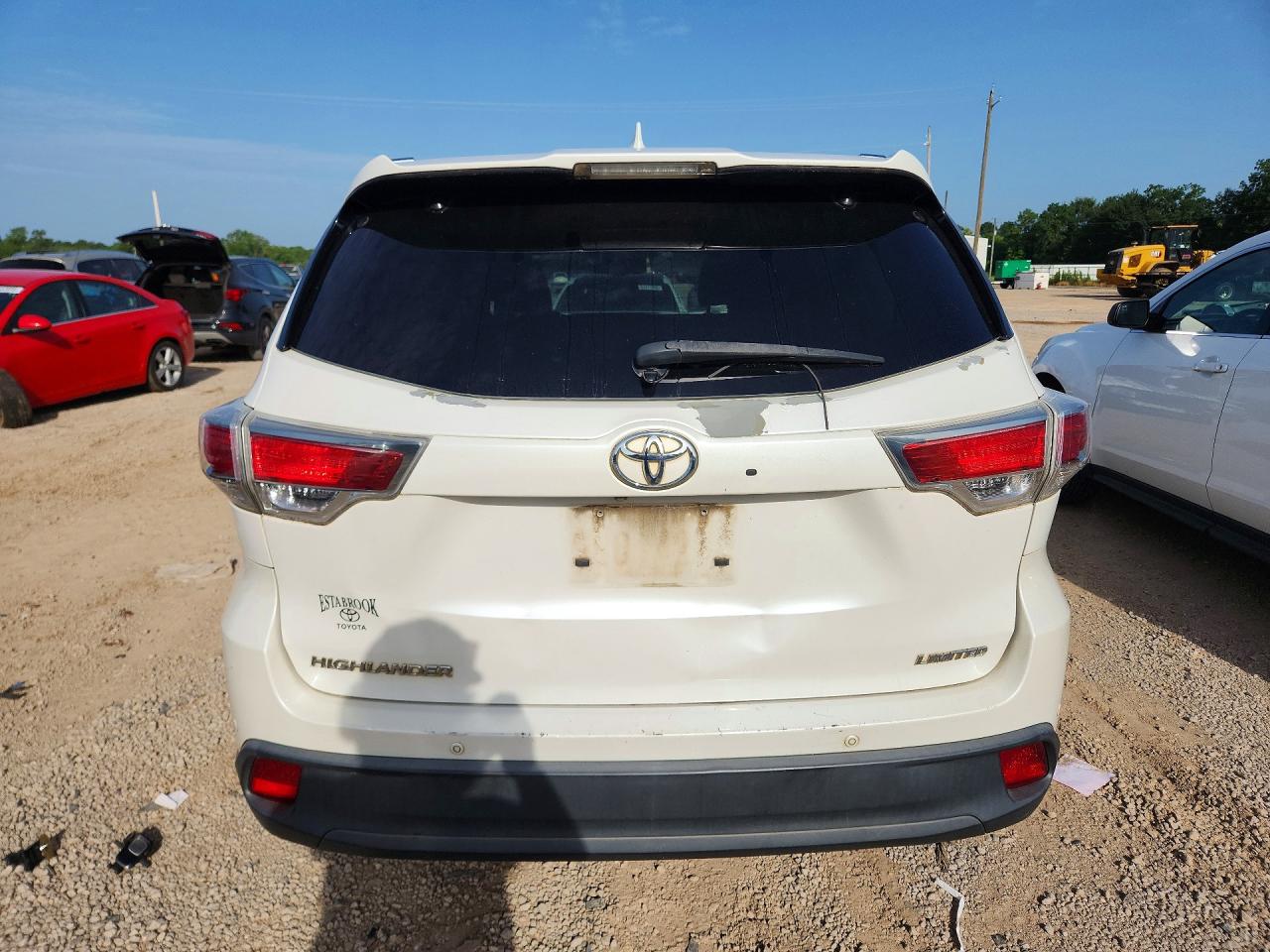 2015 Toyota Highlander Limited Platinum White vin: 5TDYKRFH8FS091281