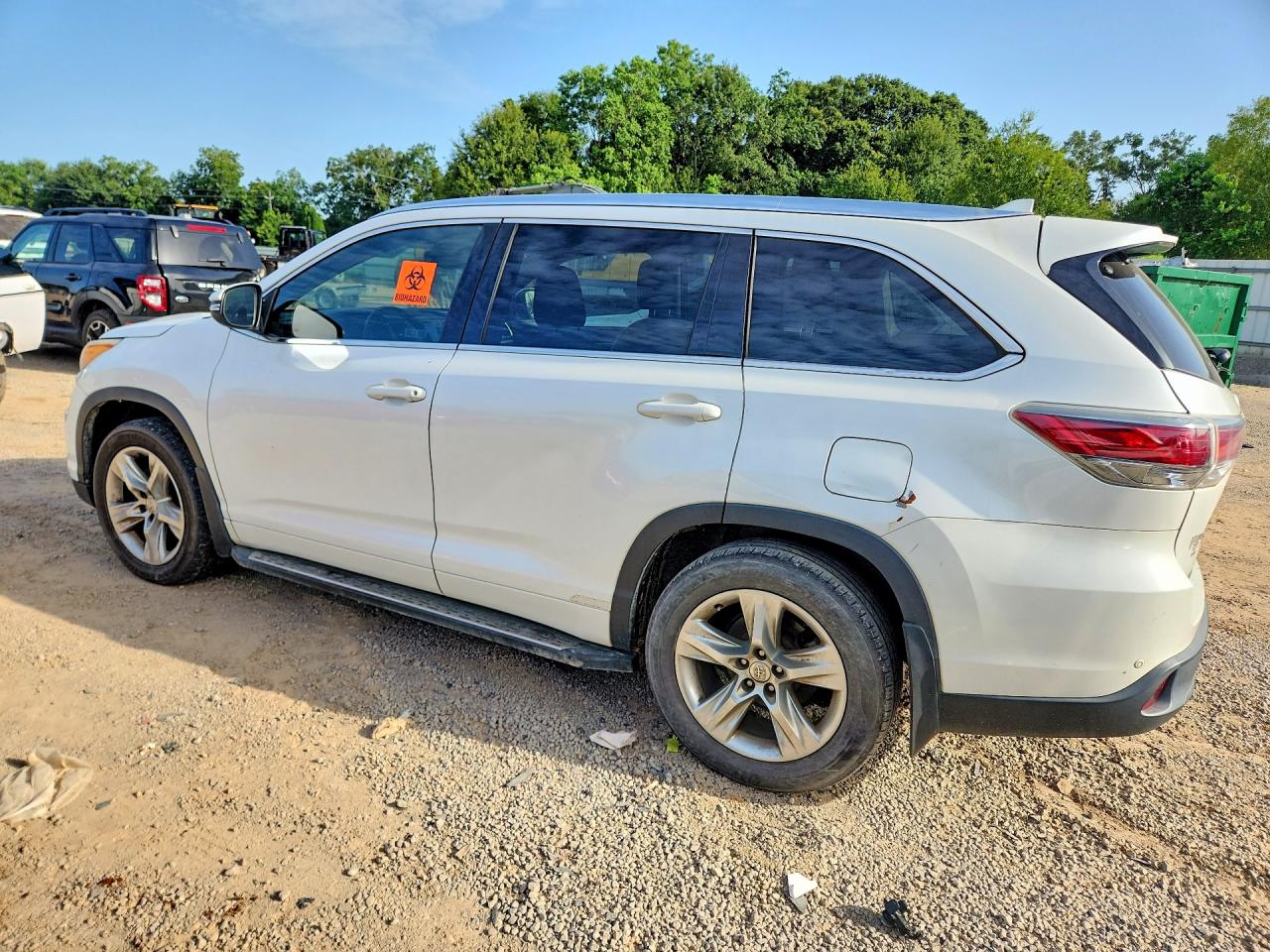 2015 Toyota Highlander Limited Platinum White vin: 5TDYKRFH8FS091281