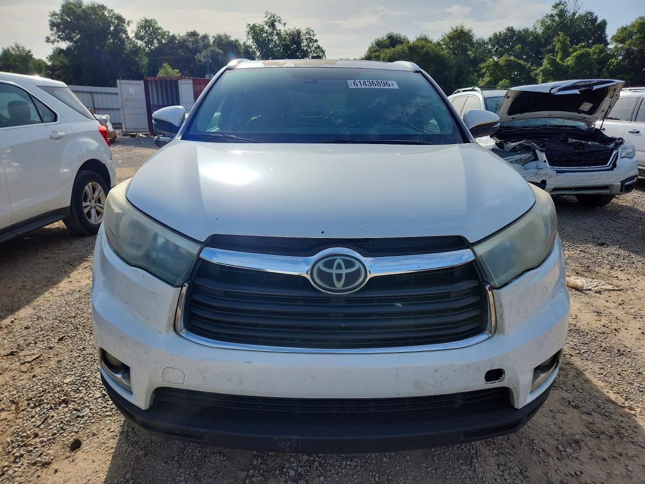 2015 Toyota Highlander Limited Platinum White vin: 5TDYKRFH8FS091281