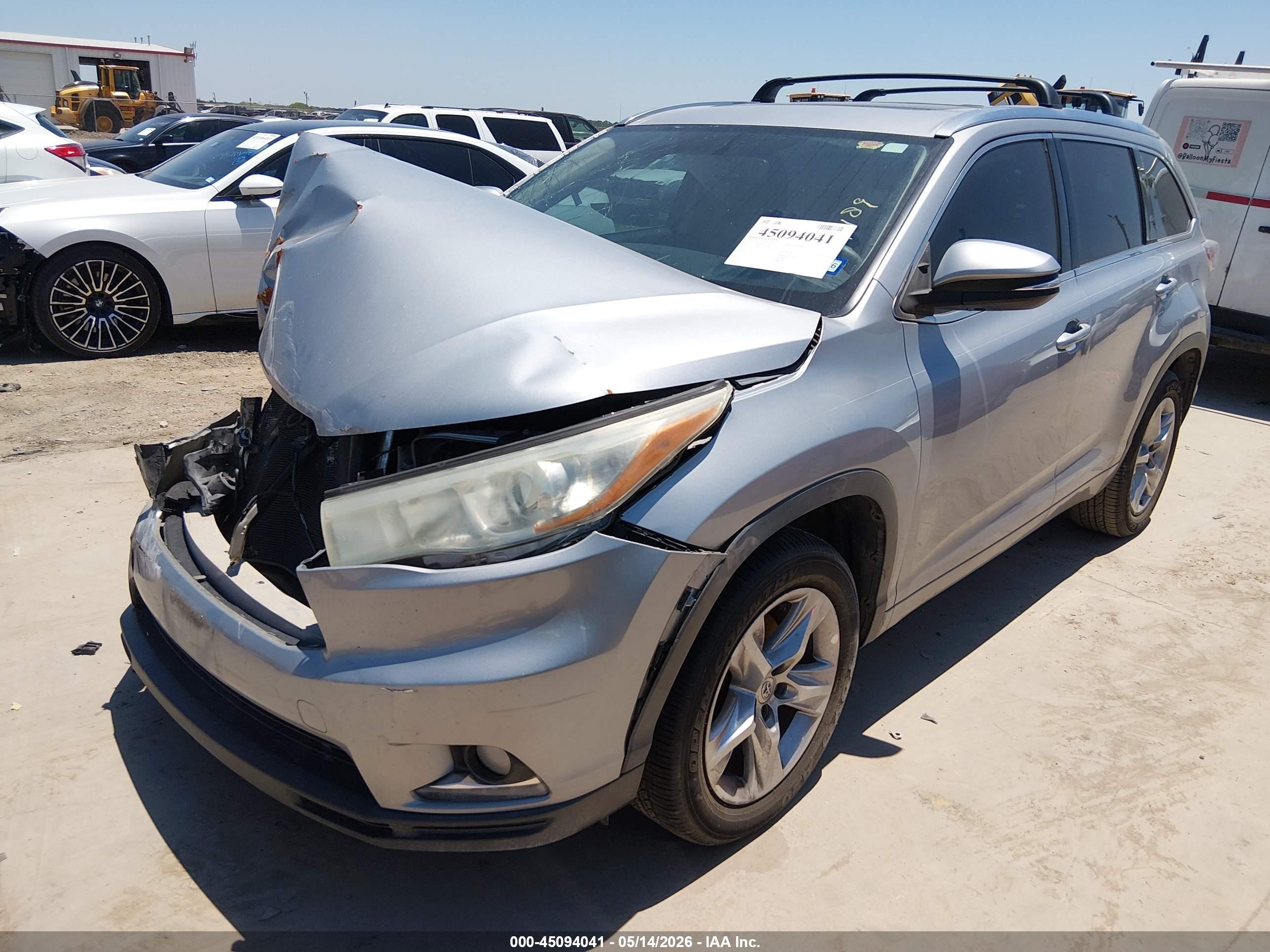 2015 Toyota Highlander Limited V6 Blue vin: 5TDYKRFH9FS117189