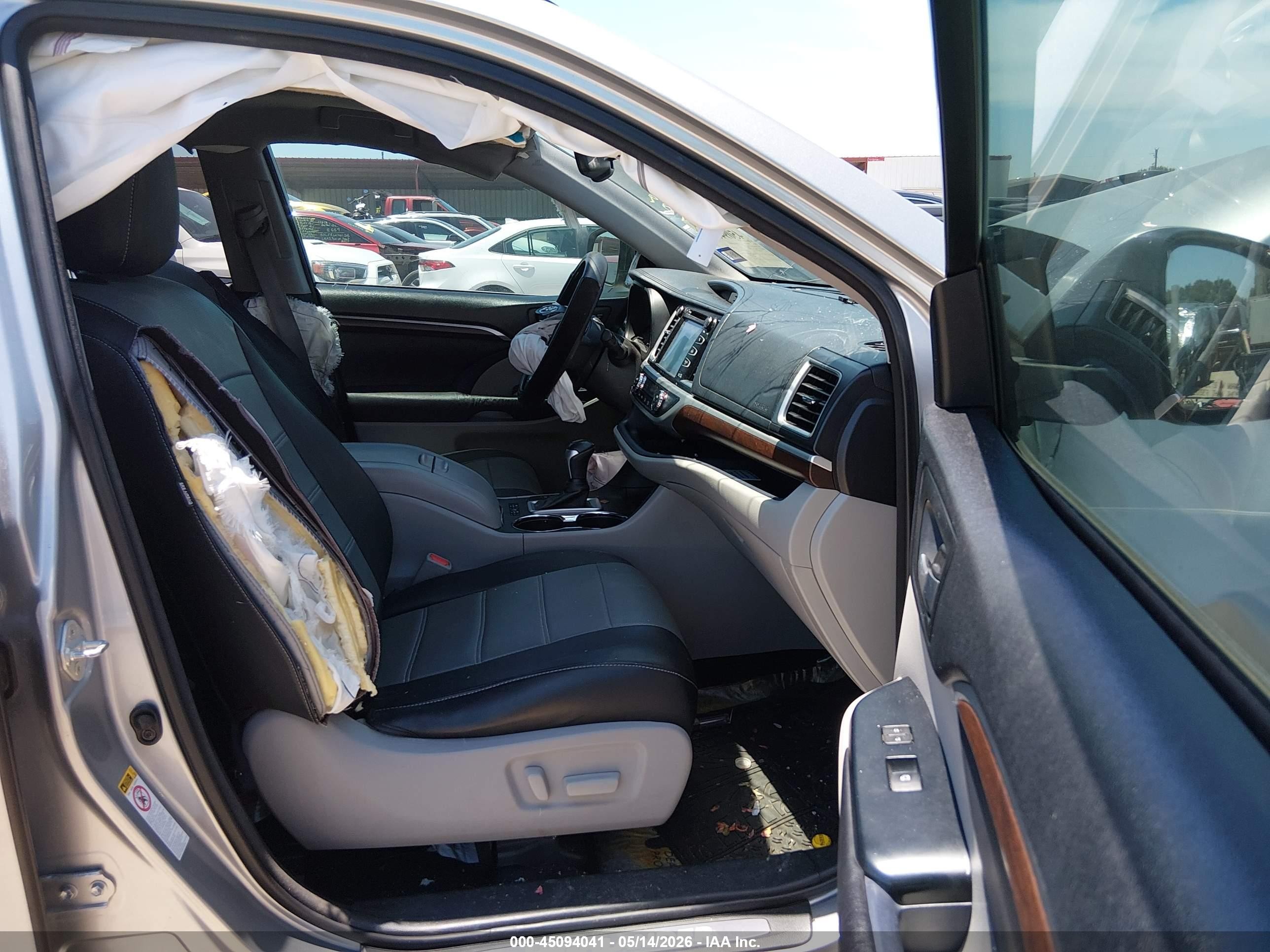 2015 Toyota Highlander Limited V6 Blue vin: 5TDYKRFH9FS117189