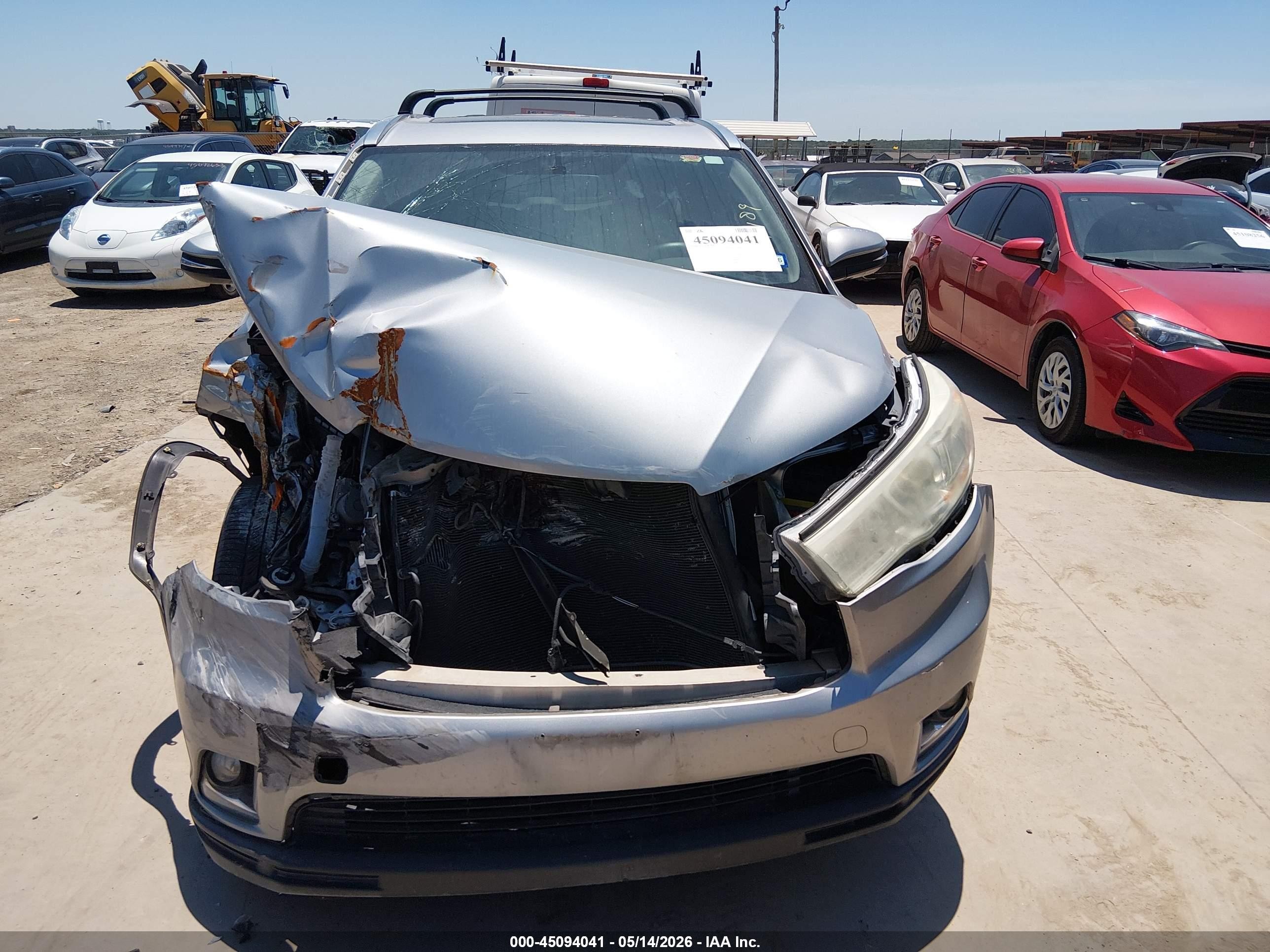 2015 Toyota Highlander Limited V6 Blue vin: 5TDYKRFH9FS117189