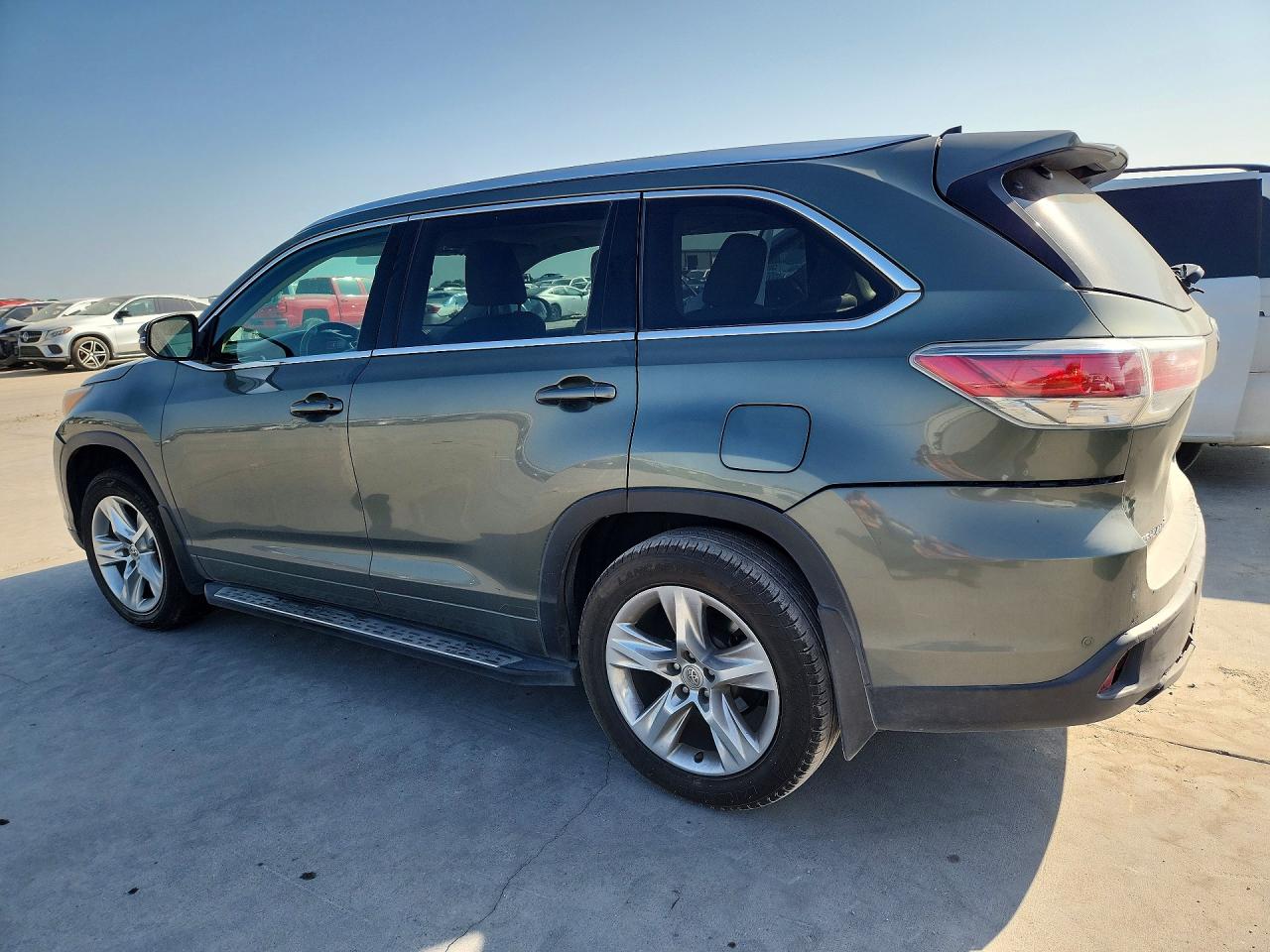 2014 Toyota Highlander Limited Green vin: 5TDYKRFHXES006021