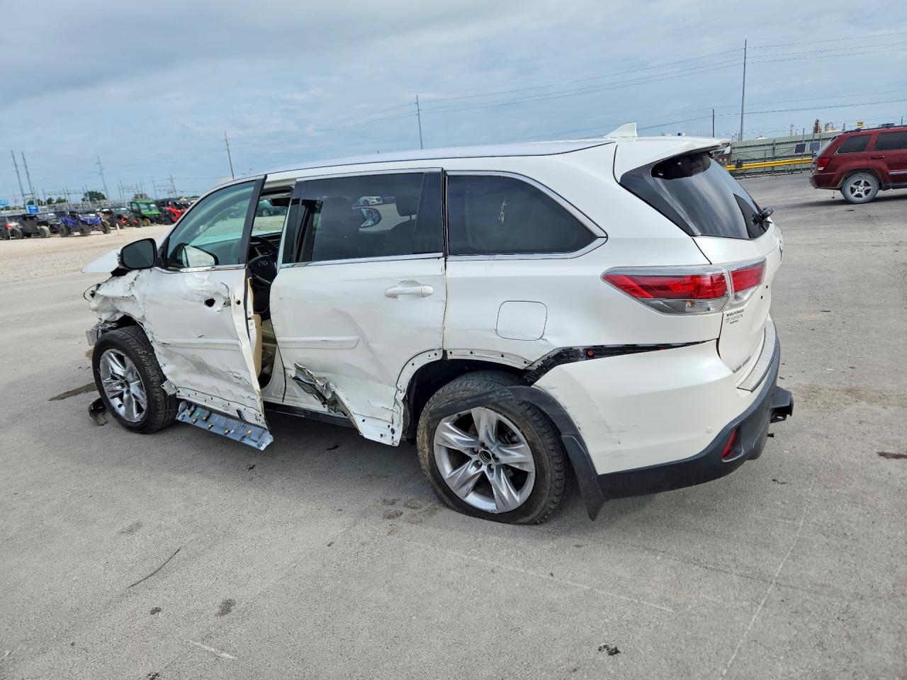 2015 Toyota Highlander Limited White vin: 5TDYKRFHXFS078712