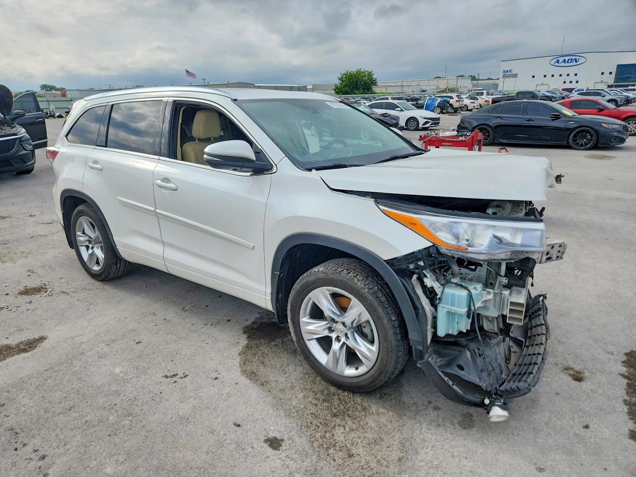 2015 Toyota Highlander Limited White vin: 5TDYKRFHXFS078712