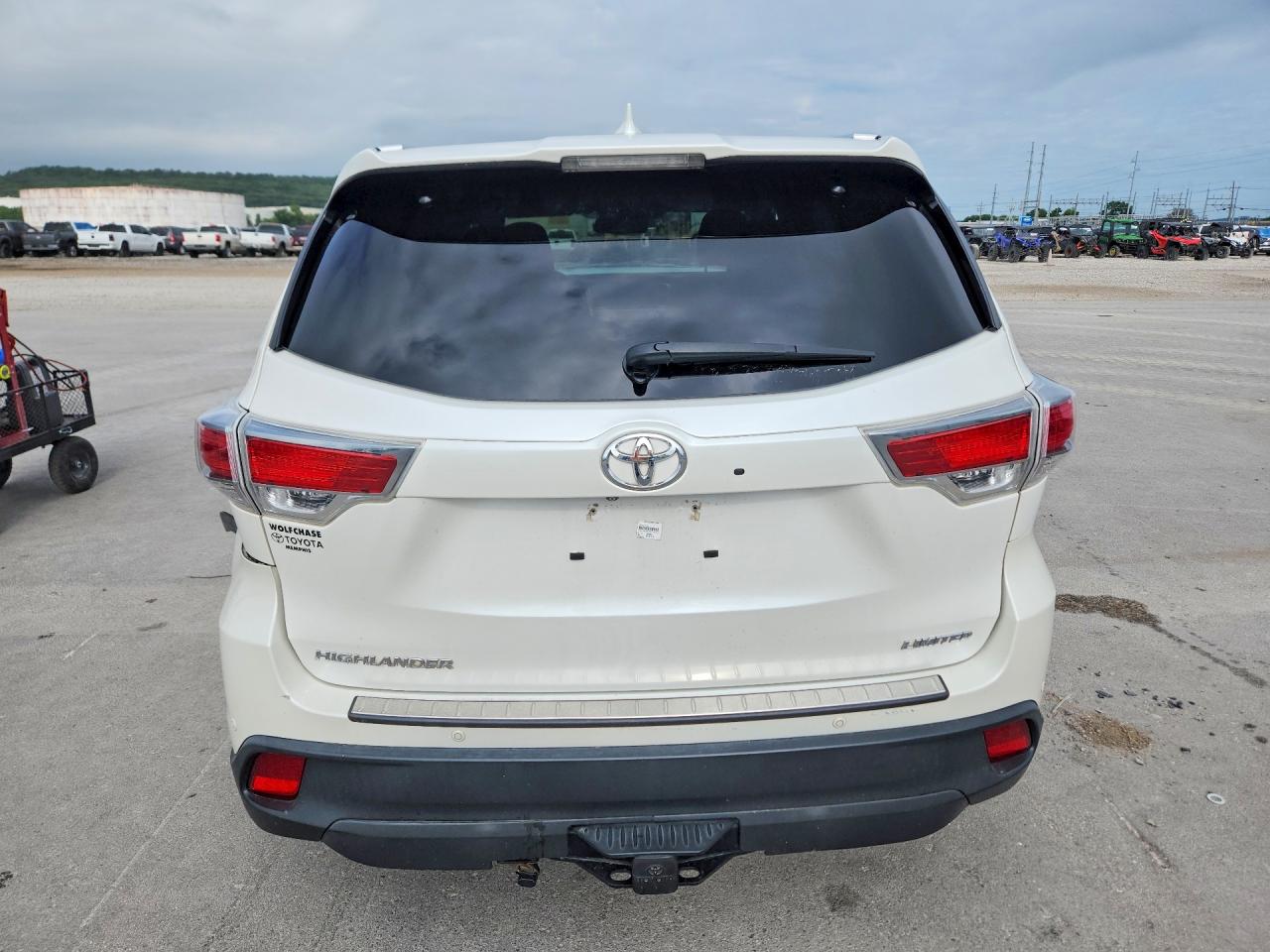 2015 Toyota Highlander Limited White vin: 5TDYKRFHXFS078712