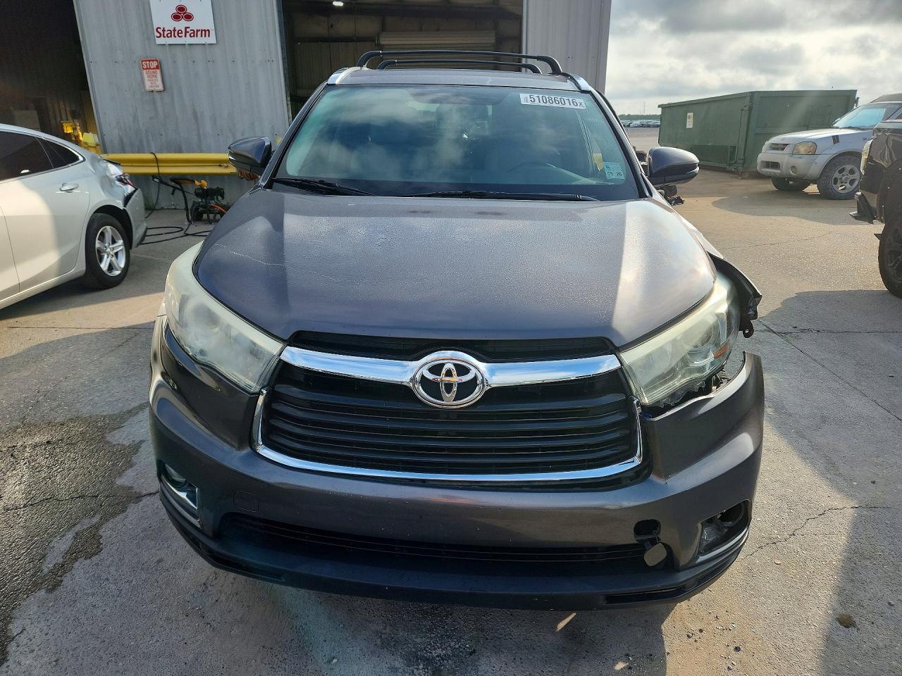 2015 Toyota Highlander Limited Gray vin: 5TDYKRFHXFS116228