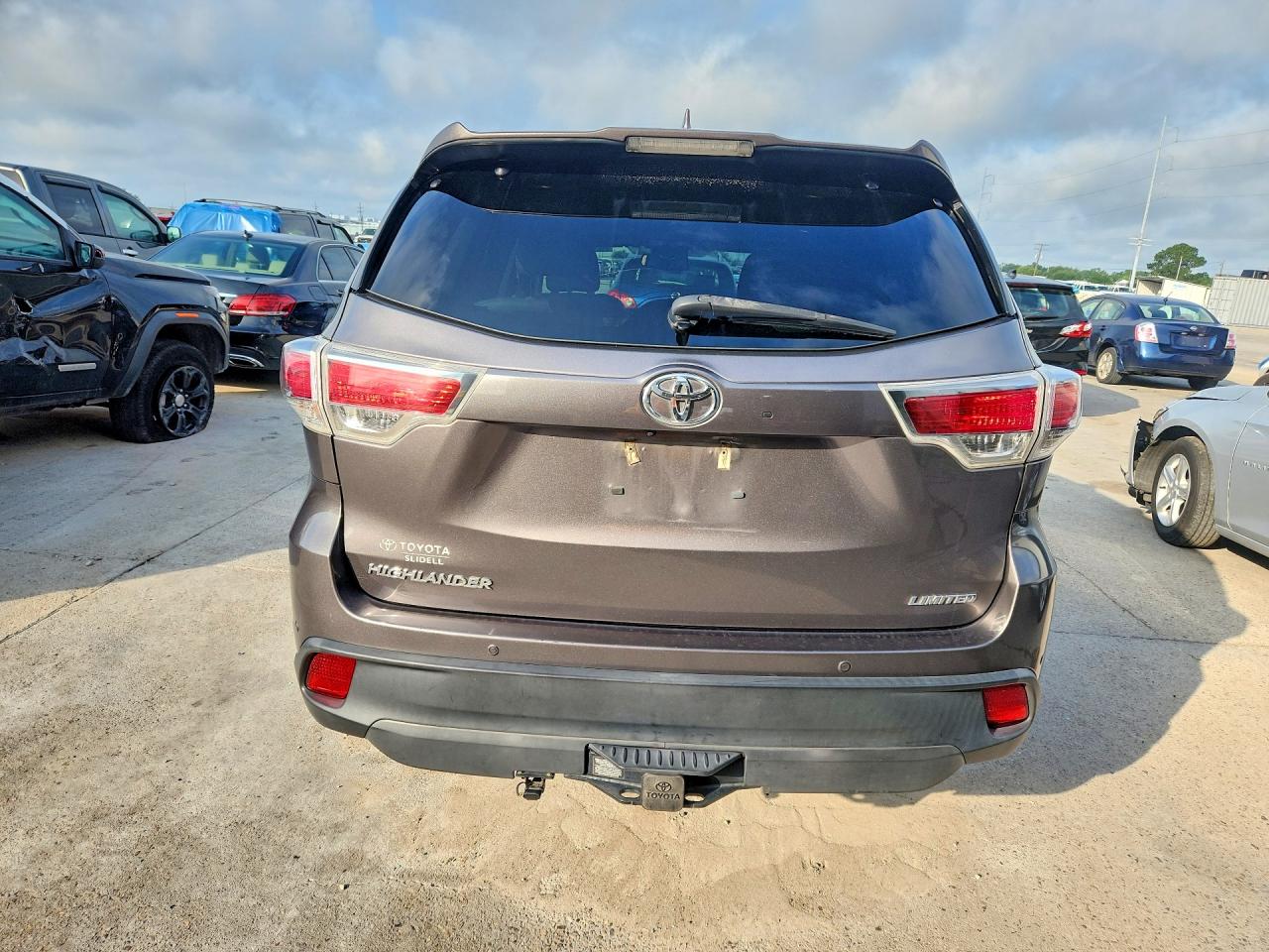 2015 Toyota Highlander Limited Gray vin: 5TDYKRFHXFS116228