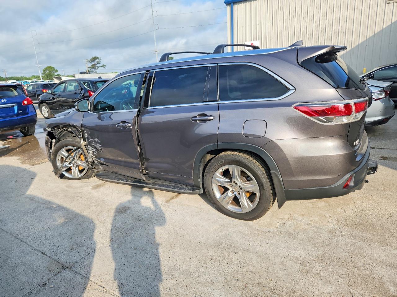 2015 Toyota Highlander Limited Gray vin: 5TDYKRFHXFS116228