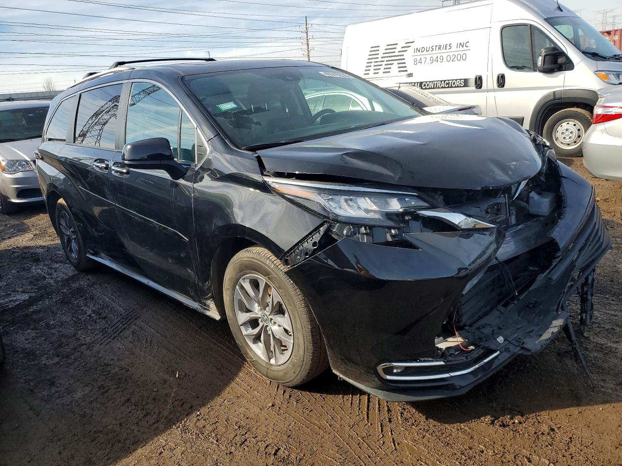 2023 Toyota Sienna Xle 8-passenger Черный vin: 5TDYRKEC1PS138208