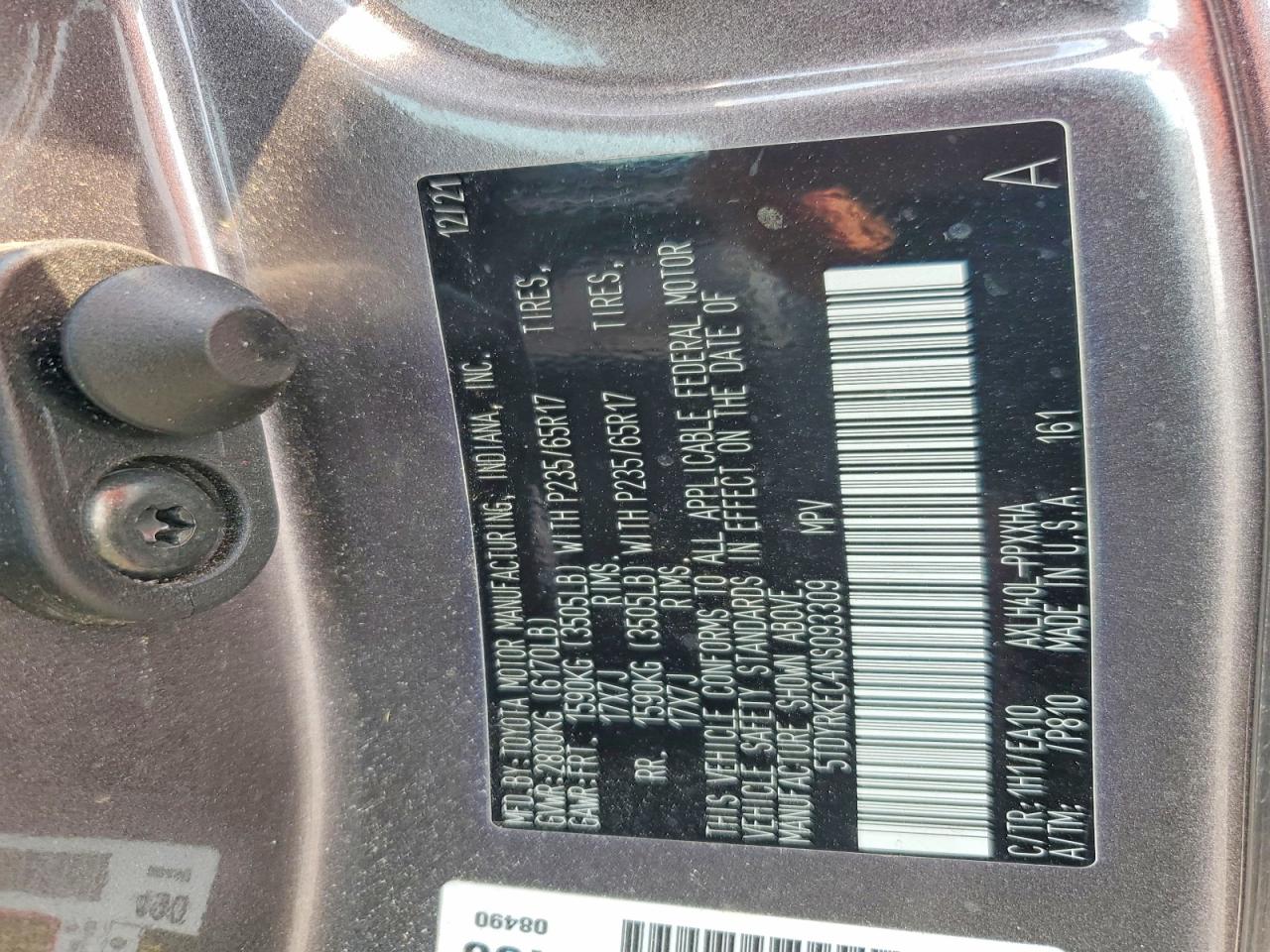 2022 Toyota Sienna Xle Gray vin: 5TDYRKEC4NS093309