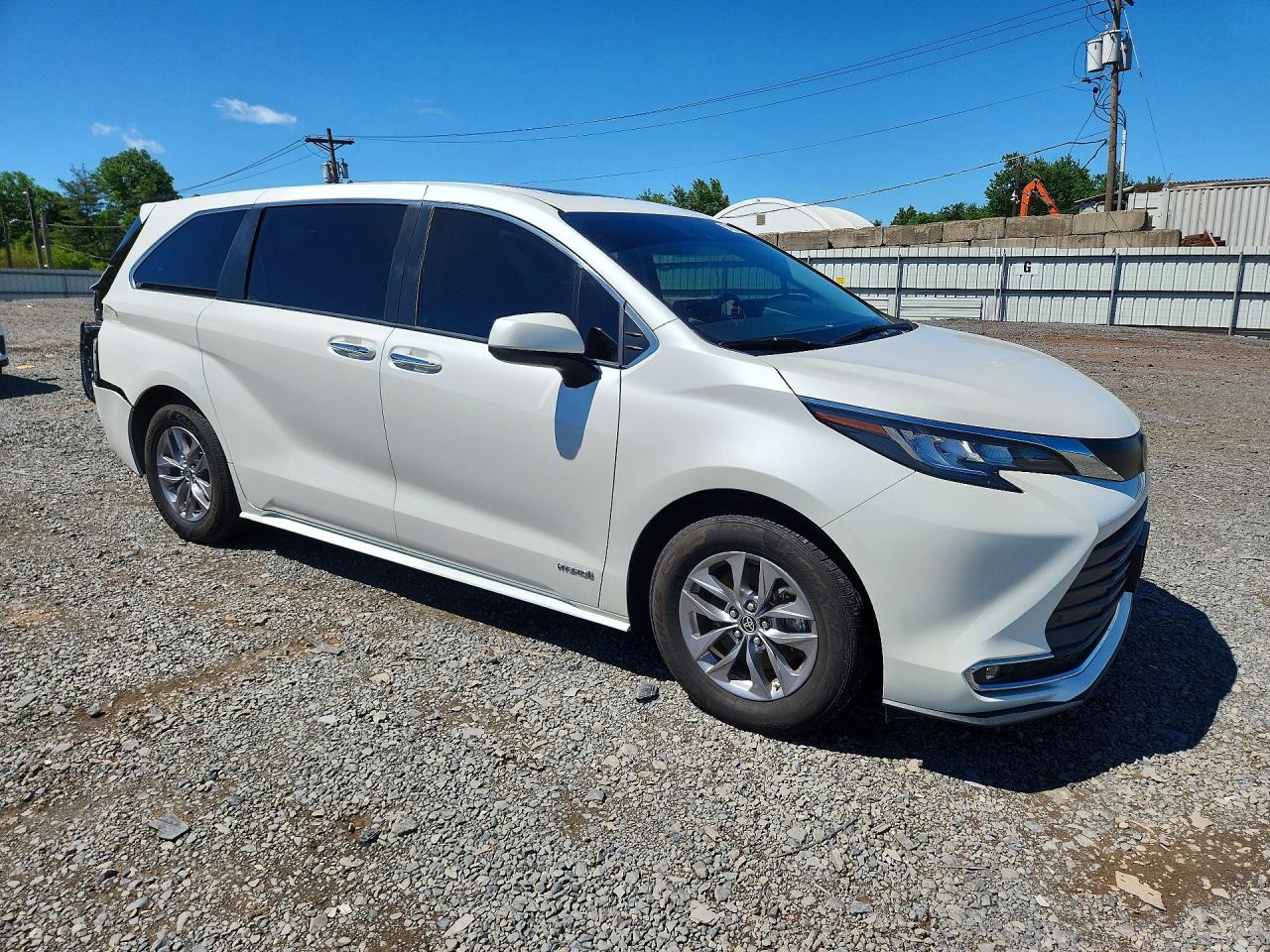 2021 Toyota Sienna Xle White vin: 5TDYSKFC7MS015933