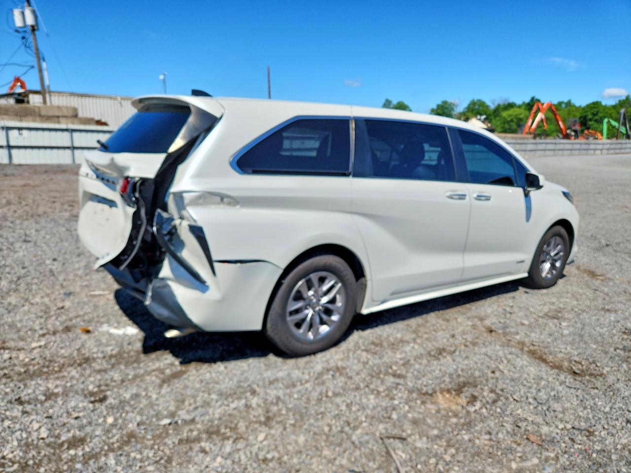 2021 Toyota Sienna Xle White vin: 5TDYSKFC7MS015933