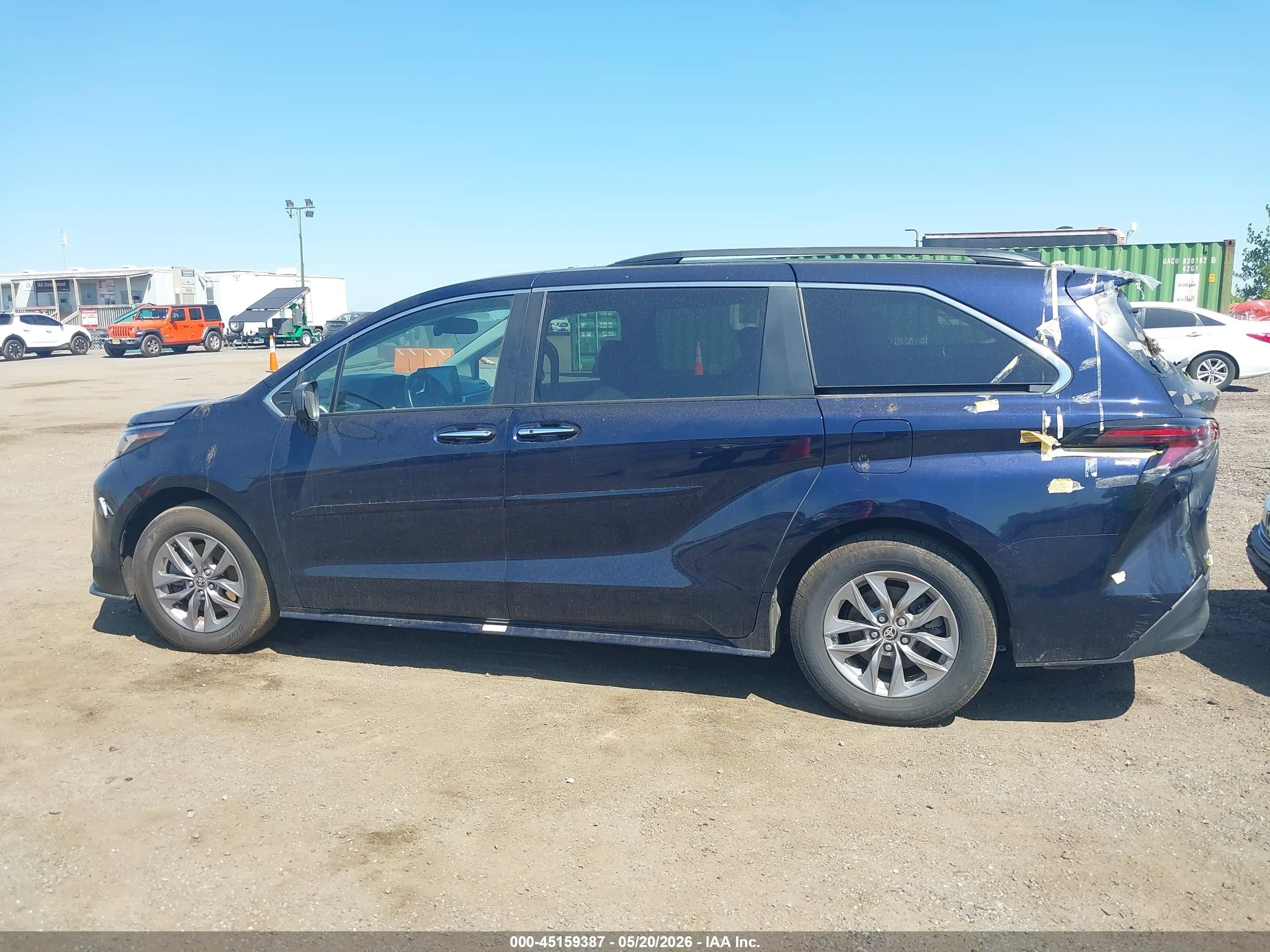 2023 Toyota Sienna Xle Синий vin: 5TDYSKFCXPS088721