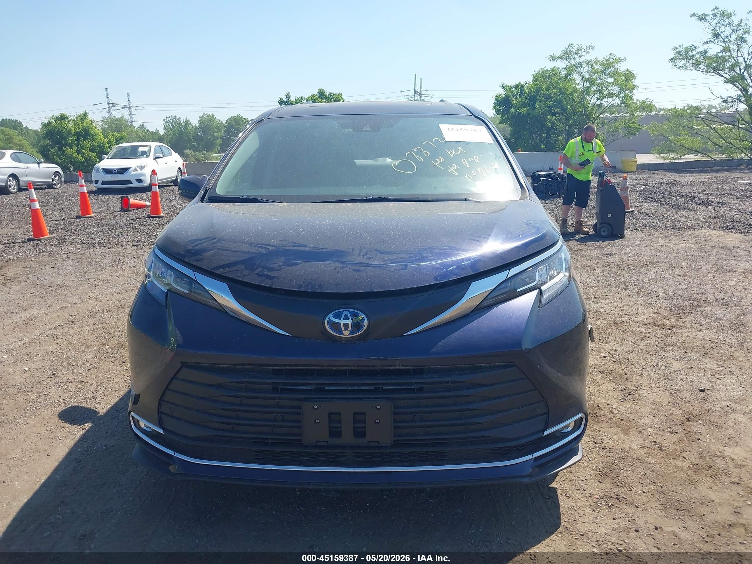 2023 Toyota Sienna Xle Синий vin: 5TDYSKFCXPS088721
