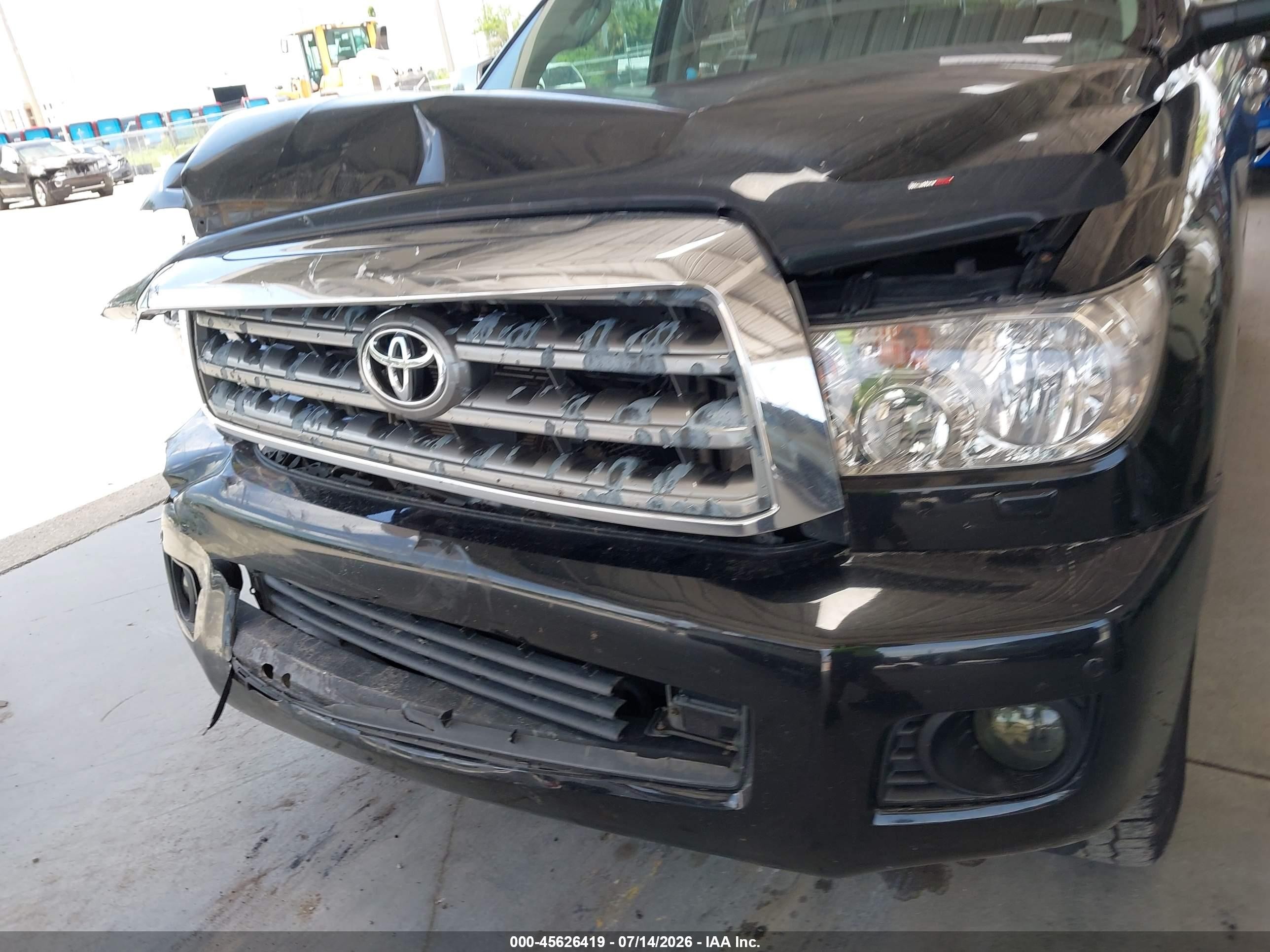 2011 Toyota Sequoia Platinum 5.7l V8 Black vin: 5TDYY5G10BS031157