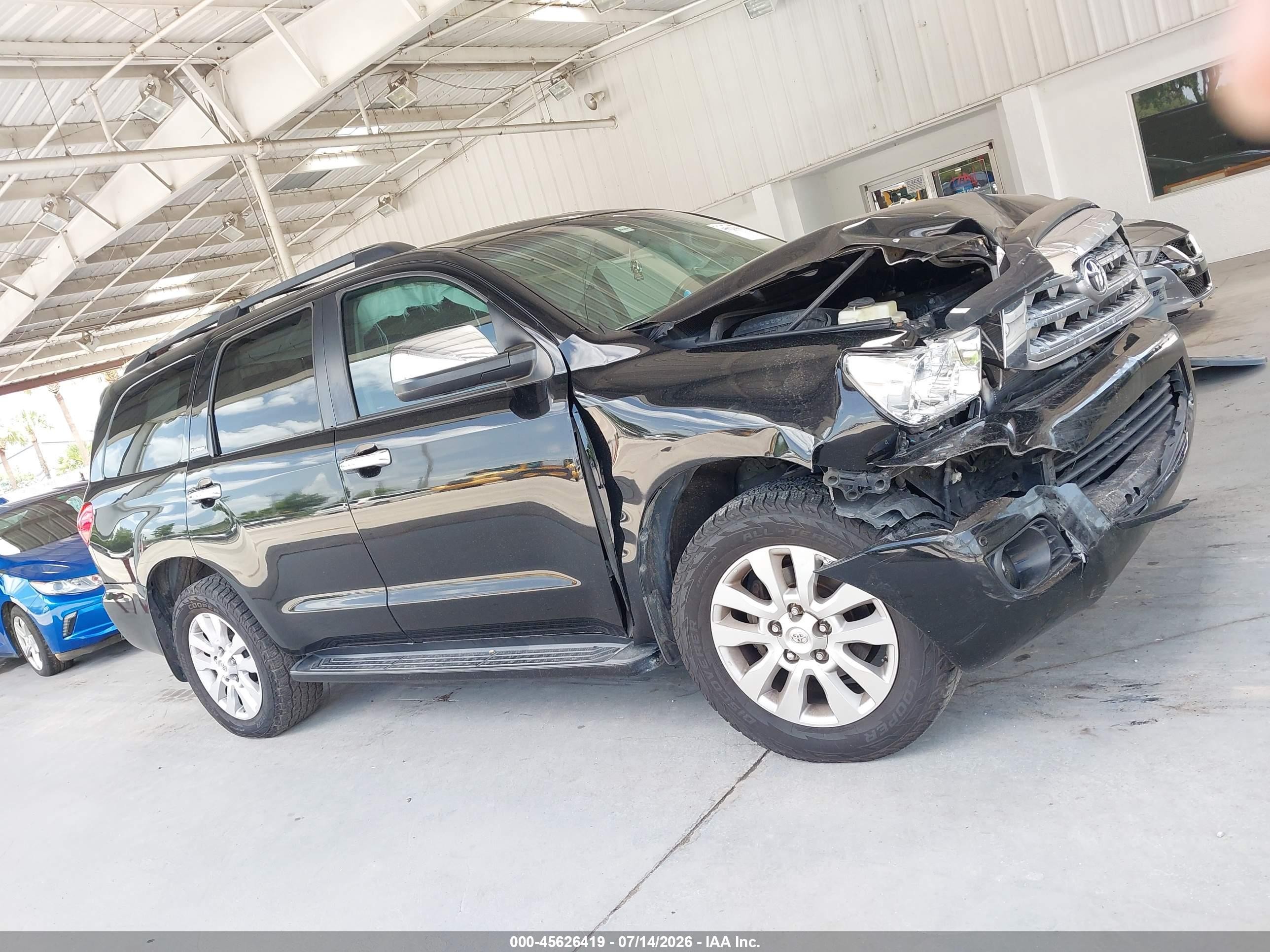 2011 Toyota Sequoia Platinum 5.7l V8 Black vin: 5TDYY5G10BS031157
