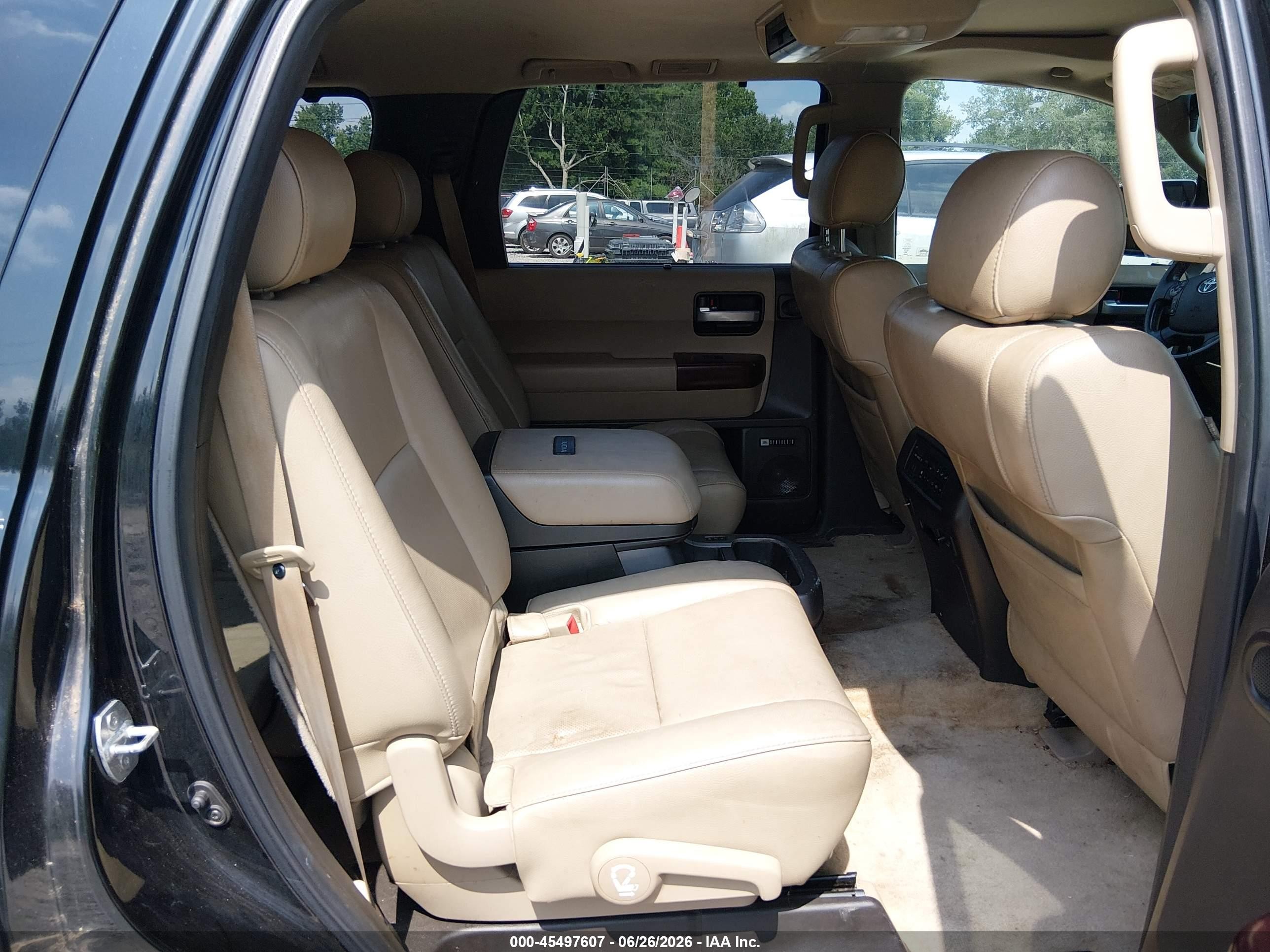 2011 Toyota Sequoia Platinum 5.7l V8 Black vin: 5TDYY5G12BS035291