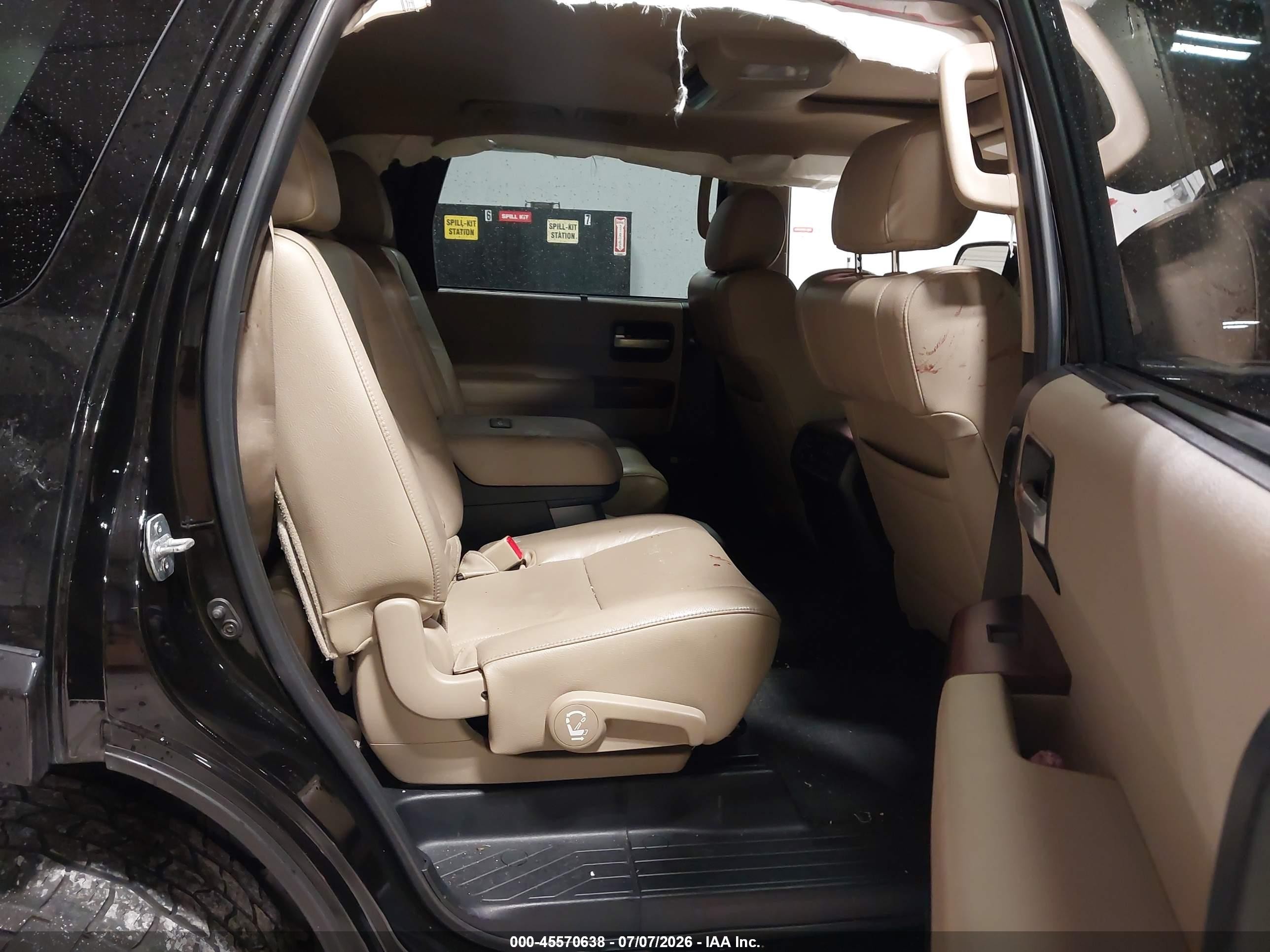 2013 Toyota Sequoia Platinum 5.7l V8 Black vin: 5TDYY5G15DS048880