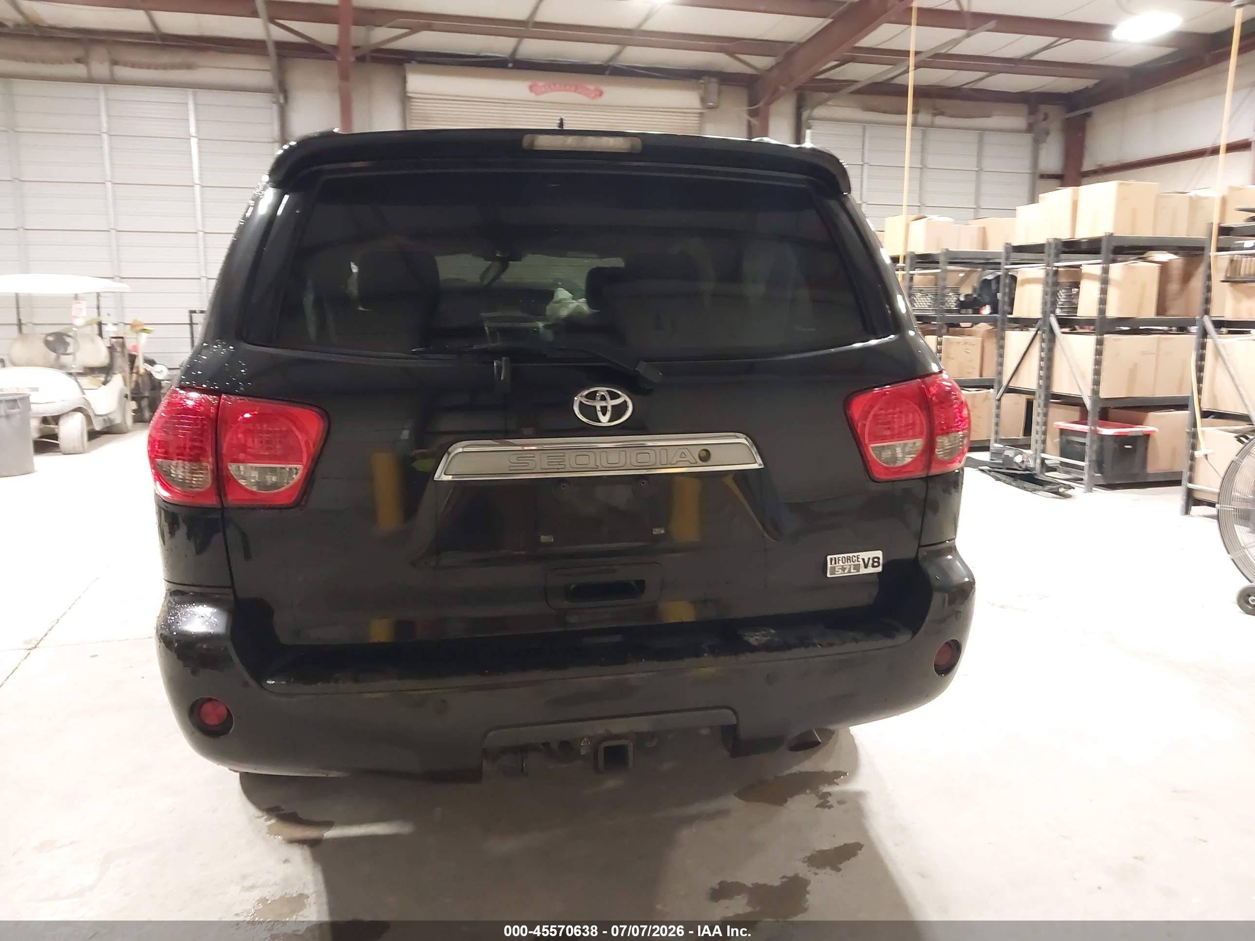 2013 Toyota Sequoia Platinum 5.7l V8 Black vin: 5TDYY5G15DS048880