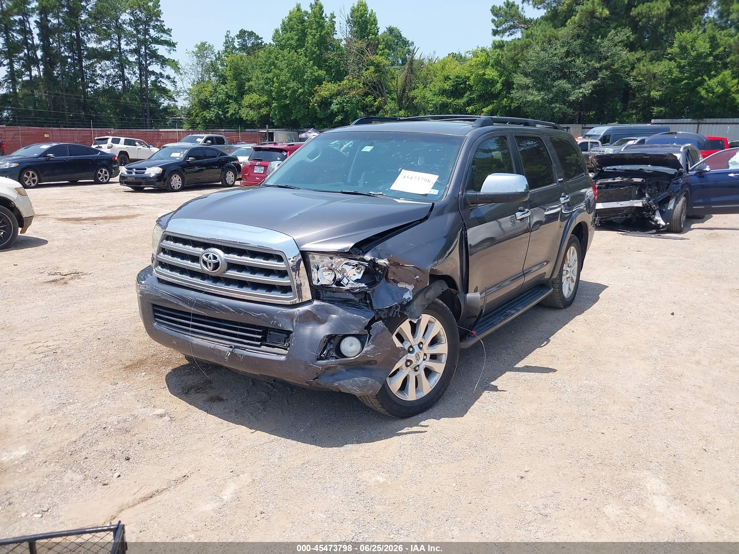 2013 Toyota Sequoia Platinum 5.7l V8 Gray vin: 5TDYY5G16DS045308
