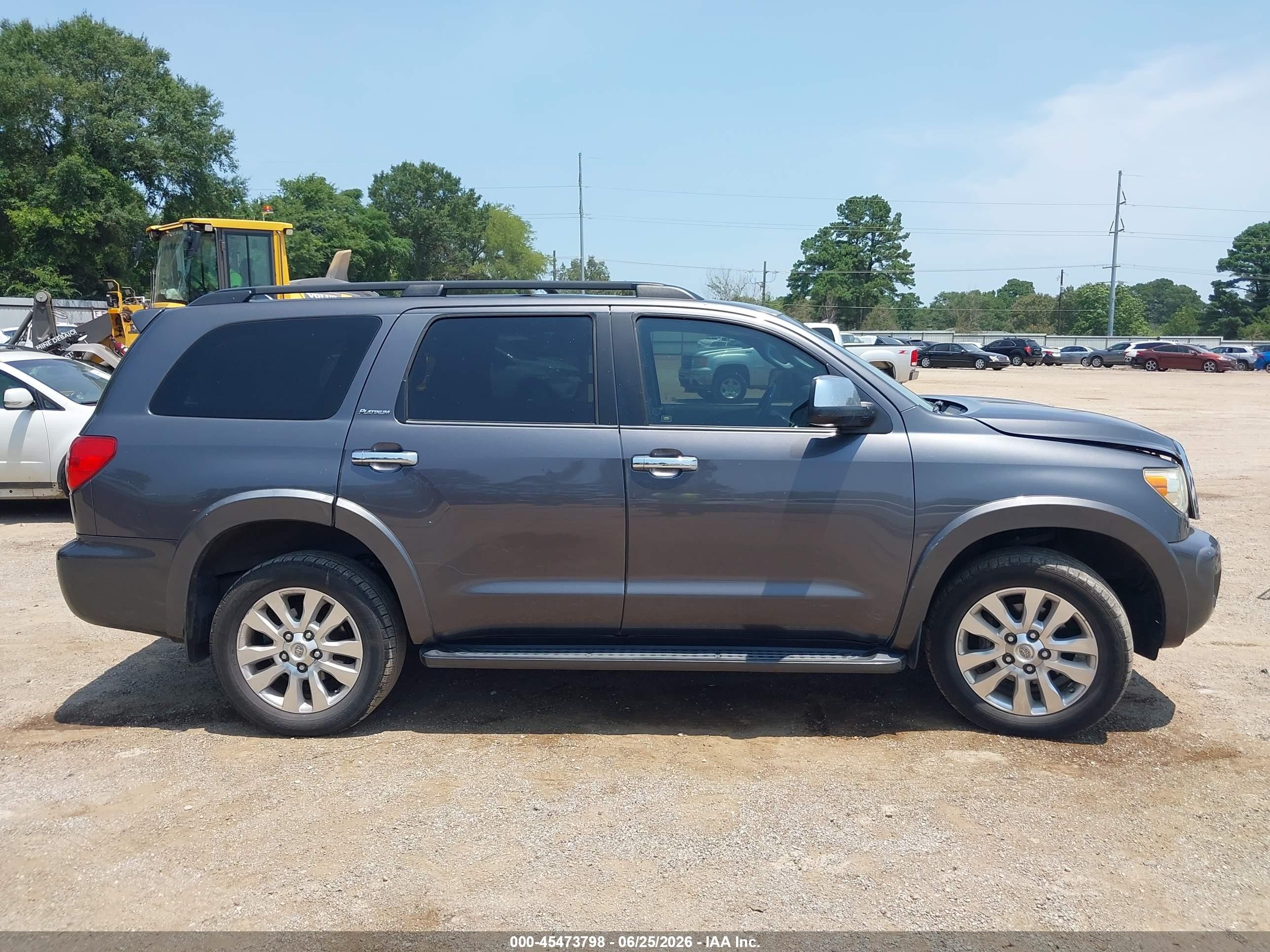 2013 Toyota Sequoia Platinum 5.7l V8 Gray vin: 5TDYY5G16DS045308