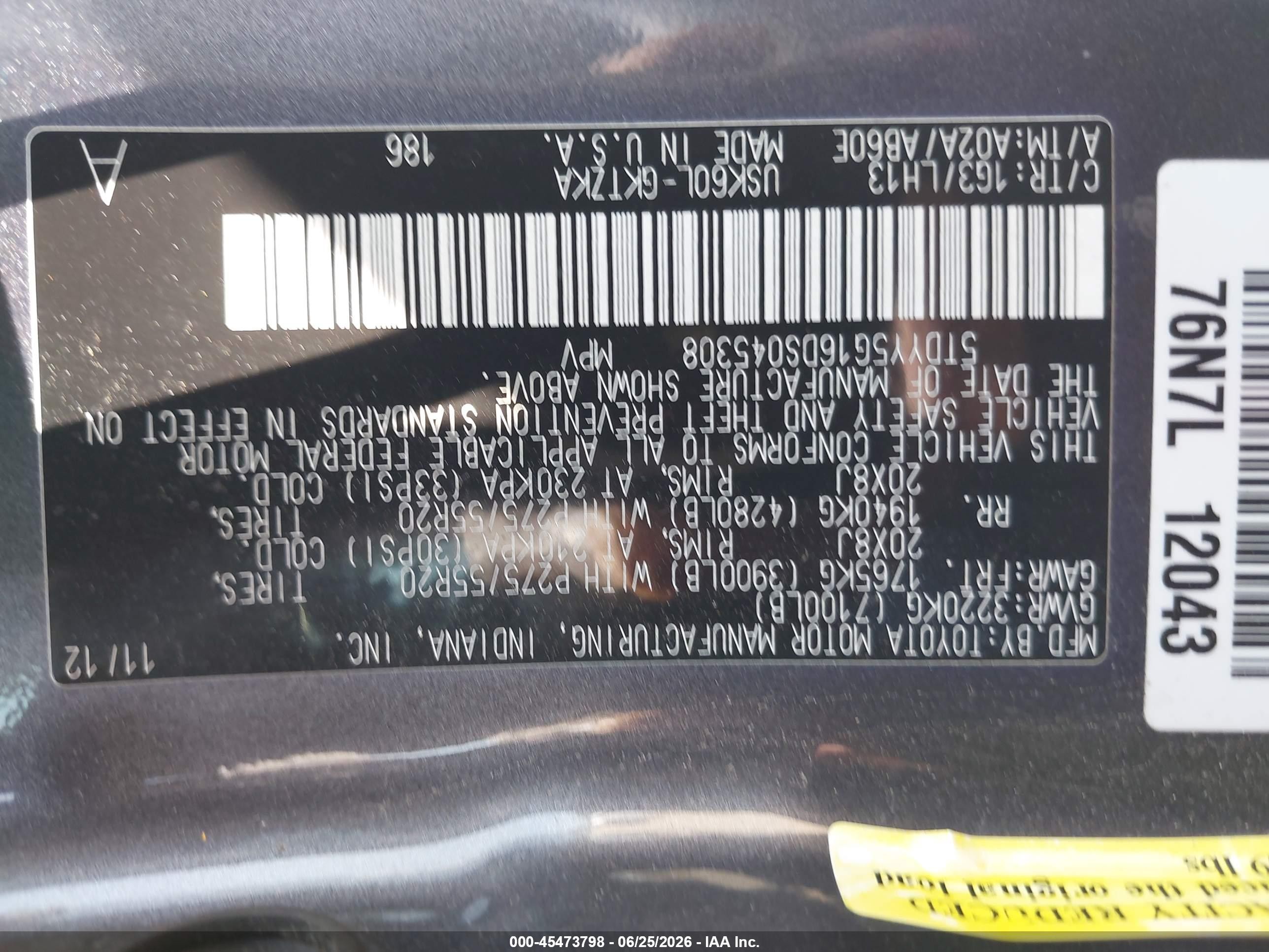 2013 Toyota Sequoia Platinum 5.7l V8 Gray vin: 5TDYY5G16DS045308