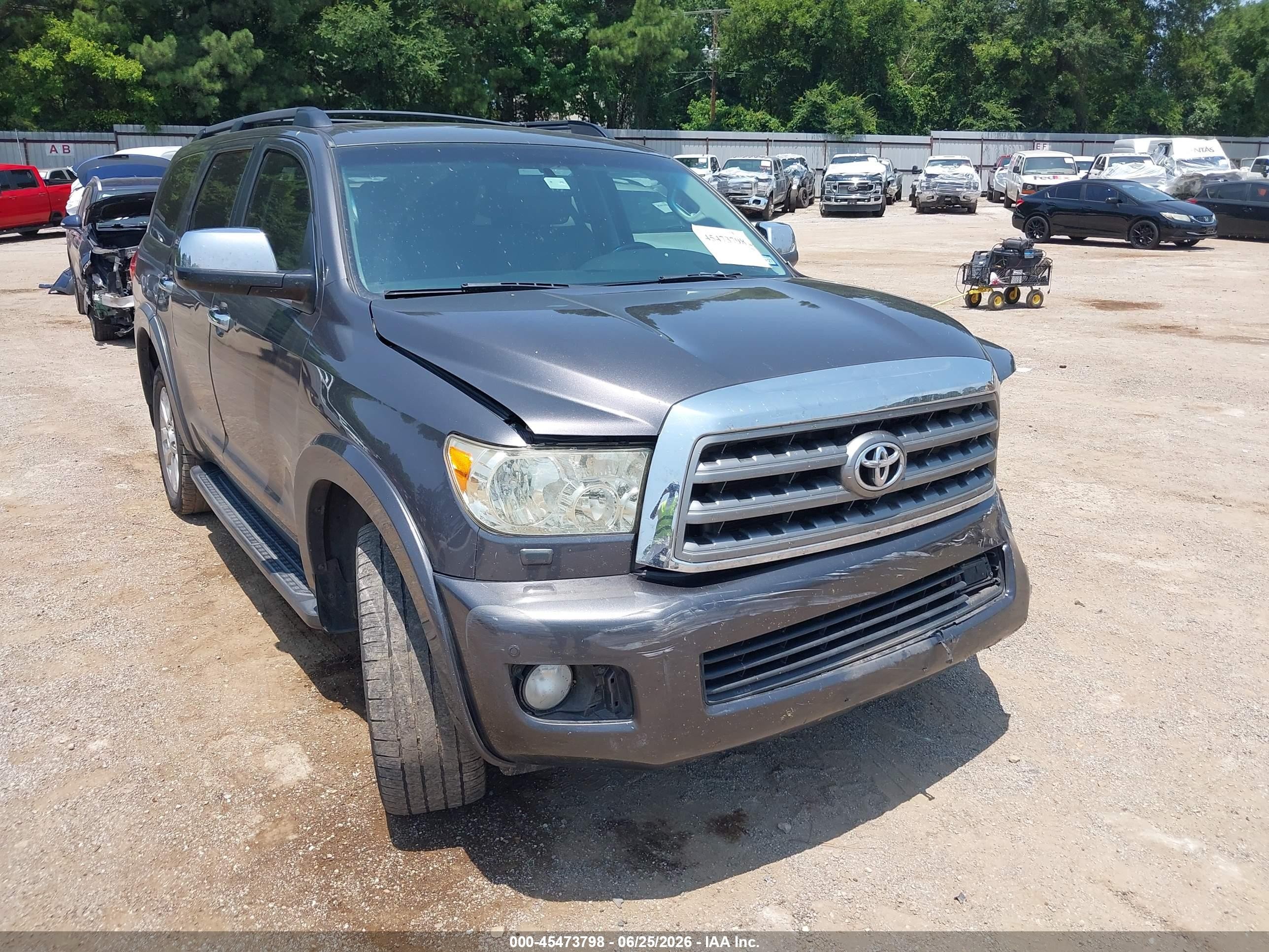 2013 Toyota Sequoia Platinum 5.7l V8 Gray vin: 5TDYY5G16DS045308