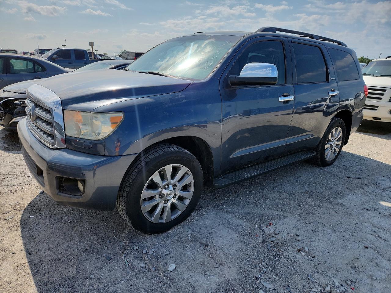 2010 Toyota Sequoia Platinum Blue vin: 5TDYY5G19AS025002
