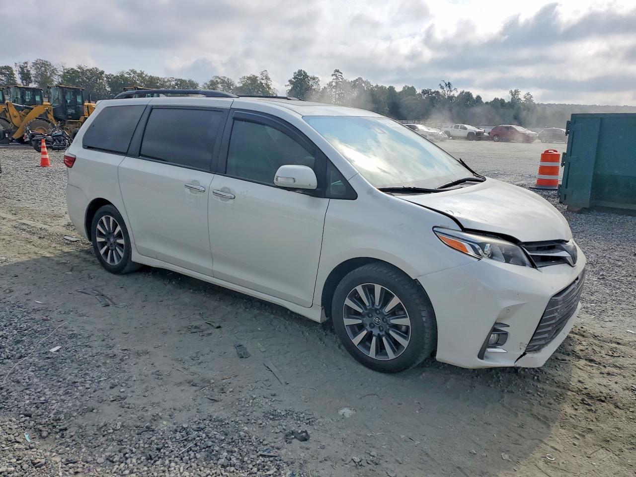 2018 Toyota Sienna Limited Premium 7-passenger White vin: 5TDYZ3DC7JS959361