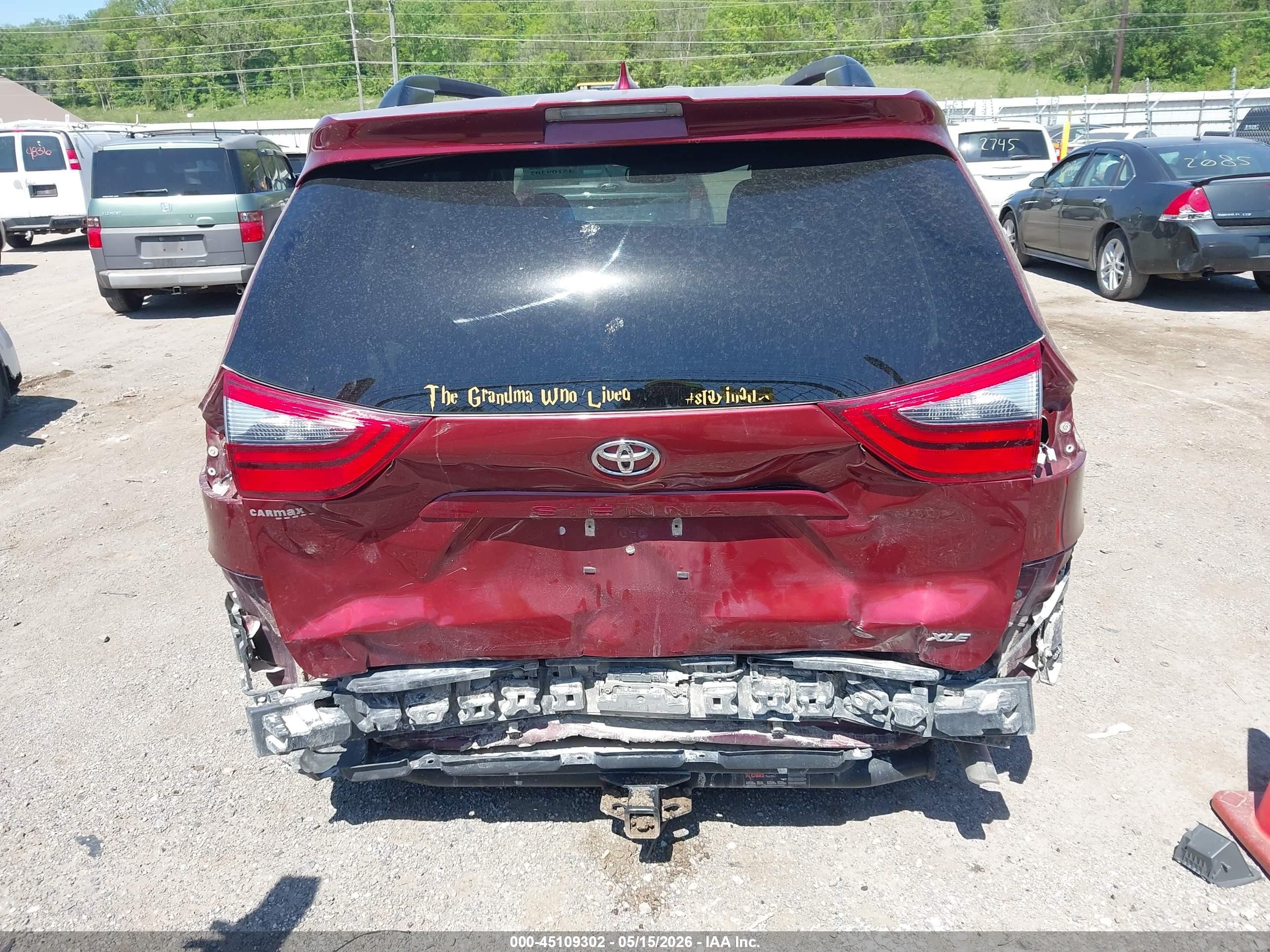 2020 Toyota Sienna Xle Red vin: 5TDYZ3DC8LS022831