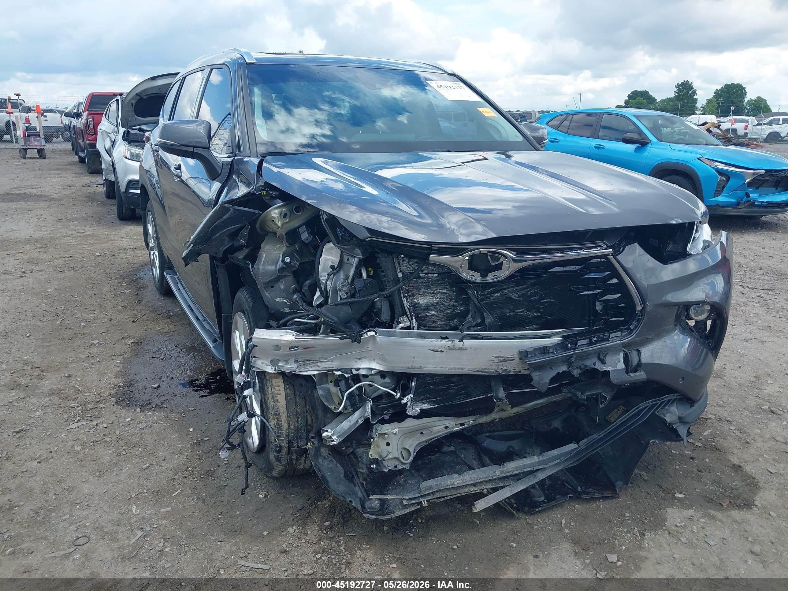 2021 Toyota Highlander Limited Gray vin: 5TDYZRAH9MS521562