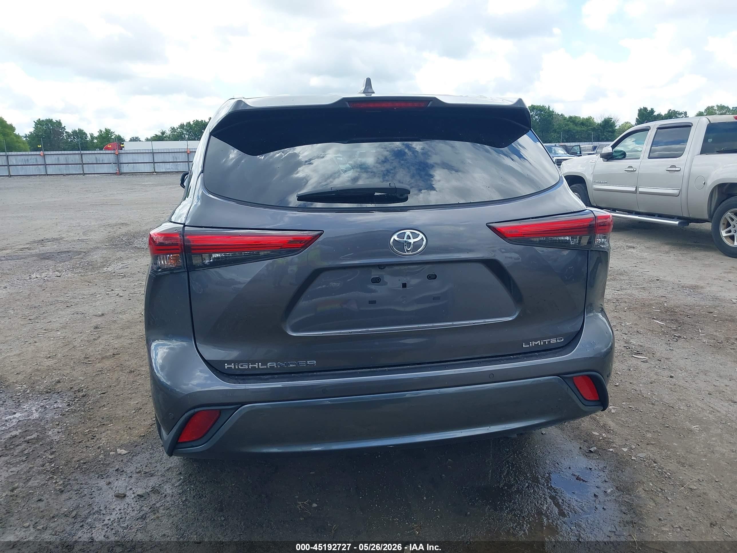 2021 Toyota Highlander Limited Gray vin: 5TDYZRAH9MS521562