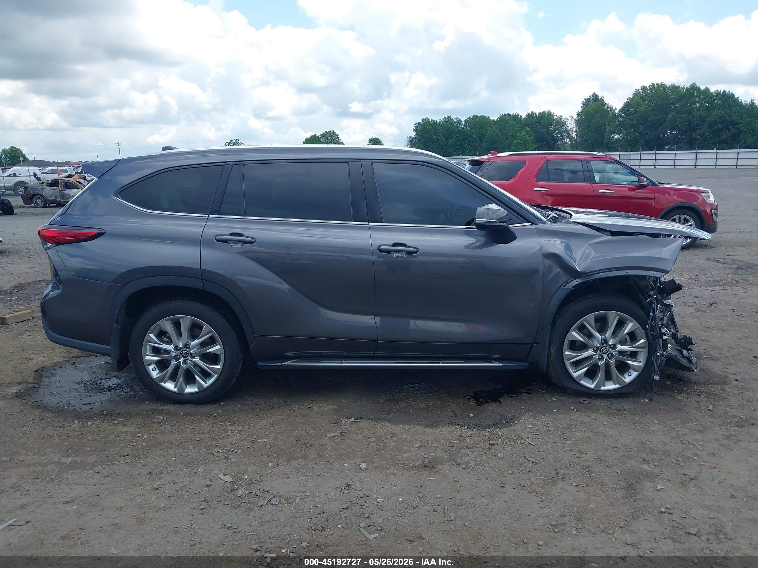 2021 Toyota Highlander Limited Gray vin: 5TDYZRAH9MS521562