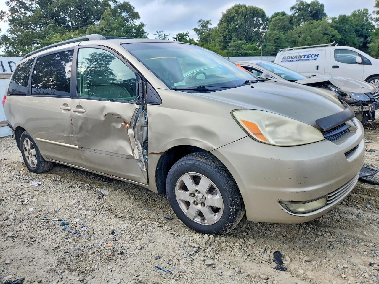 2004 Toyota Sienna Xle 7 Passenger Gold vin: 5TDZA22C04S003345