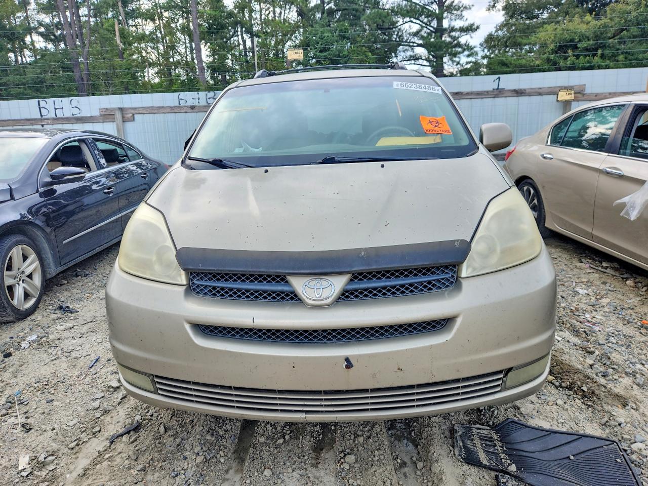 2004 Toyota Sienna Xle 7 Passenger Gold vin: 5TDZA22C04S003345