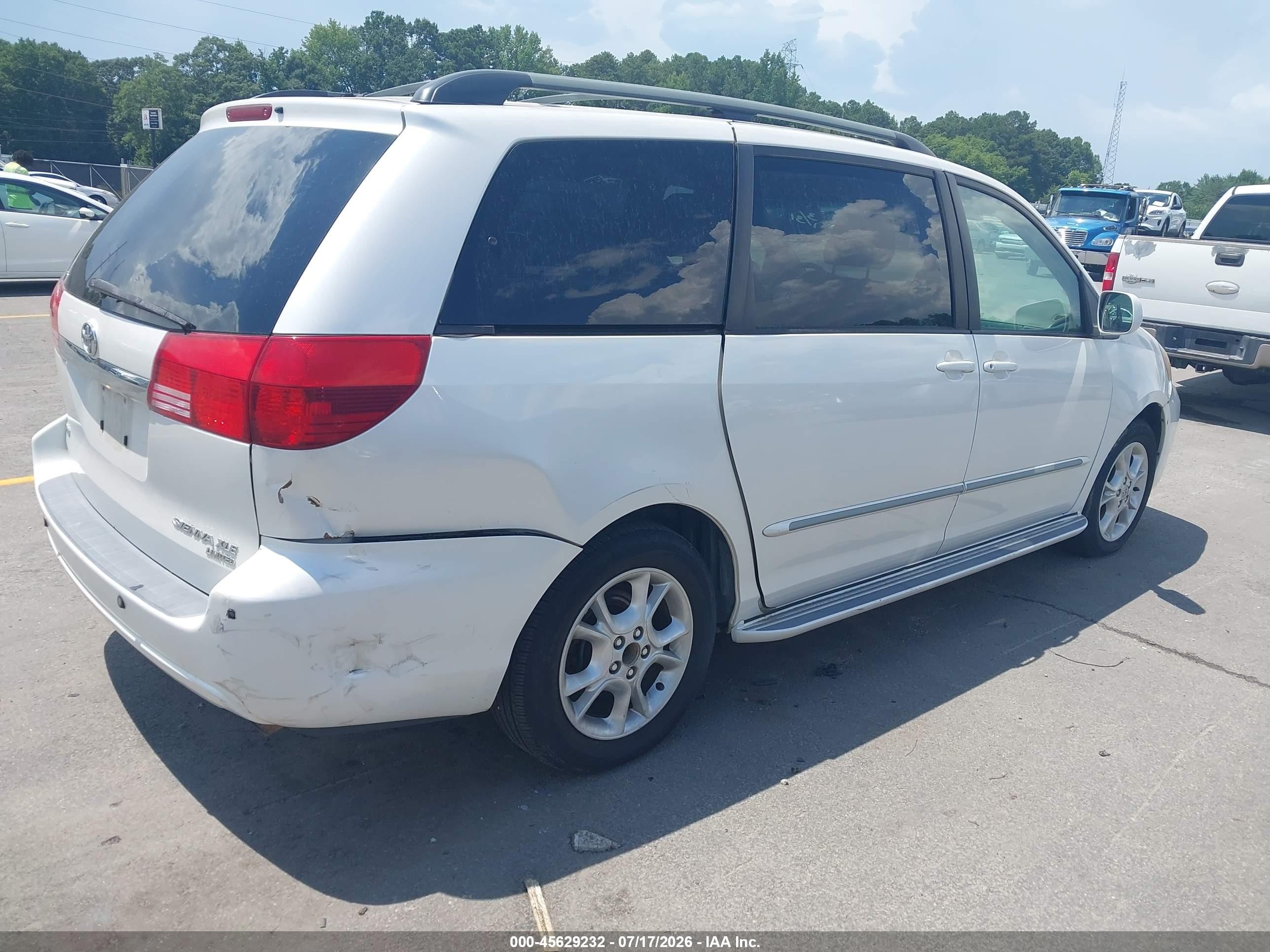 2004 Toyota Sienna Xle Limited White vin: 5TDZA22C04S020968