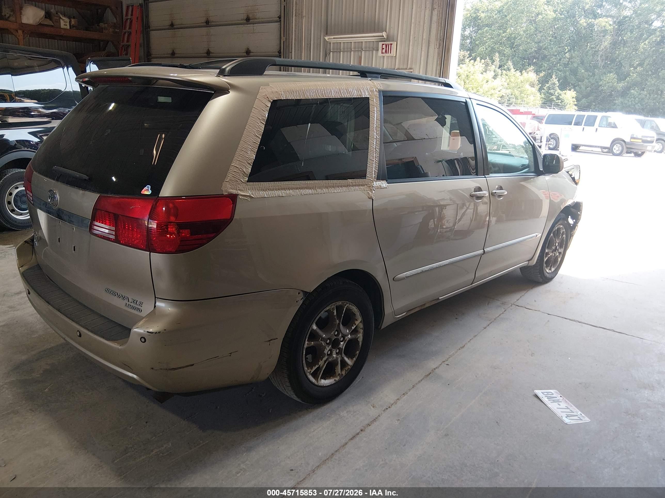 2004 Toyota Sienna Xle Limited Золотой vin: 5TDZA22C04S128796